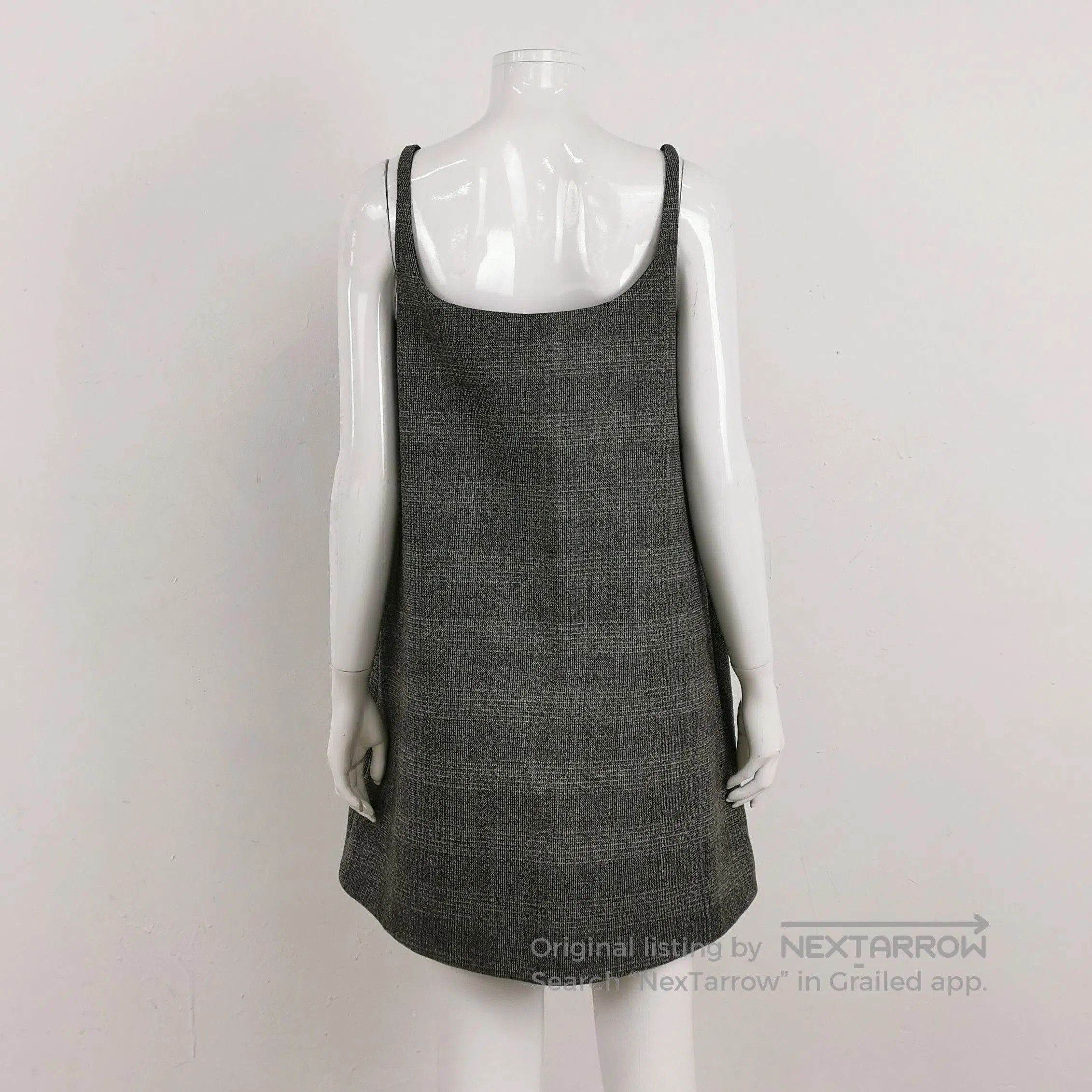 Prada Prada Wool Plaid Triangle Logo Strap Dress . Size M / US 6-8 / IT 42-44 - 1 Thumbnail