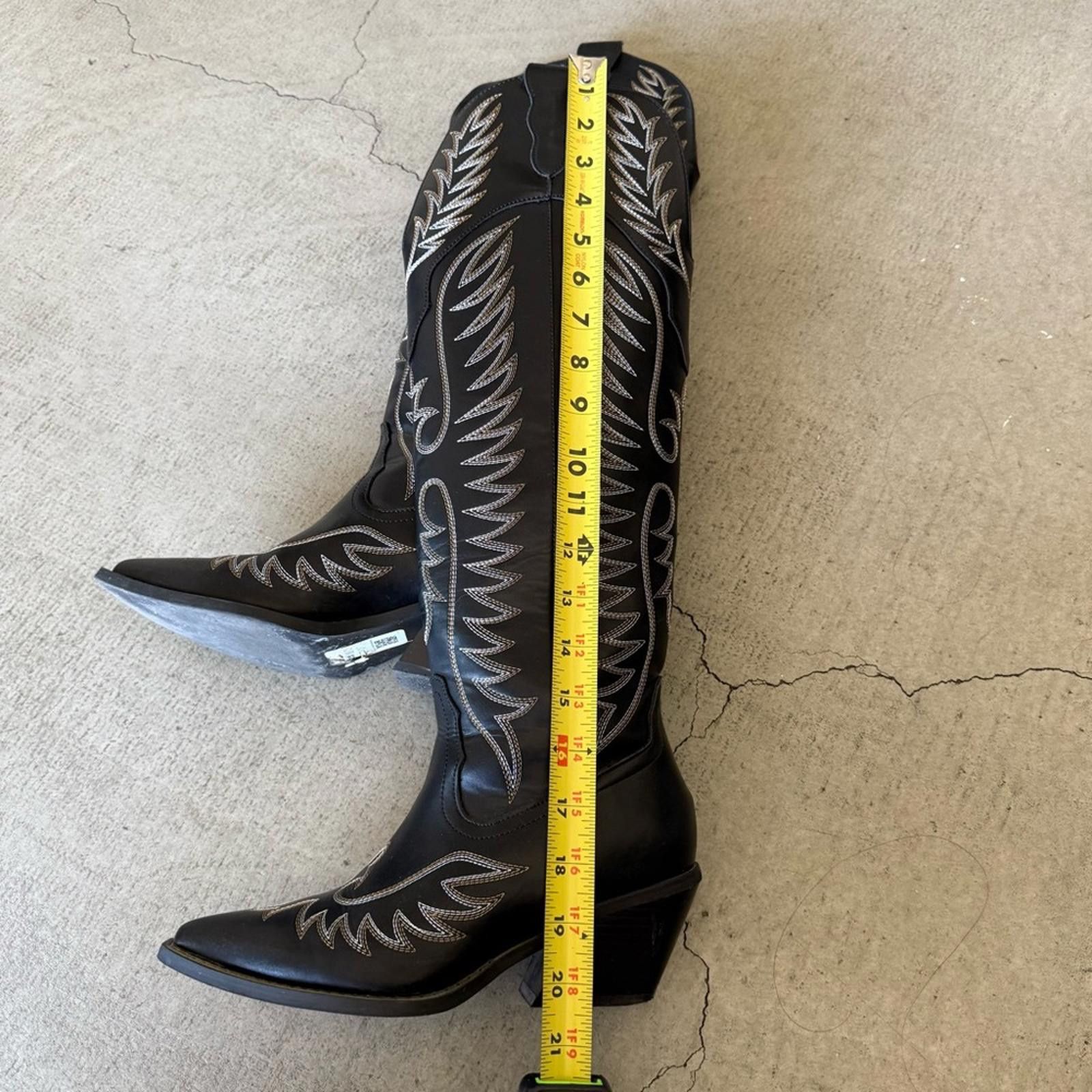 Asos ASOS DESIGN / Chester contrast stitch western knee boot Size US 6 / IT 36 - 11 Thumbnail