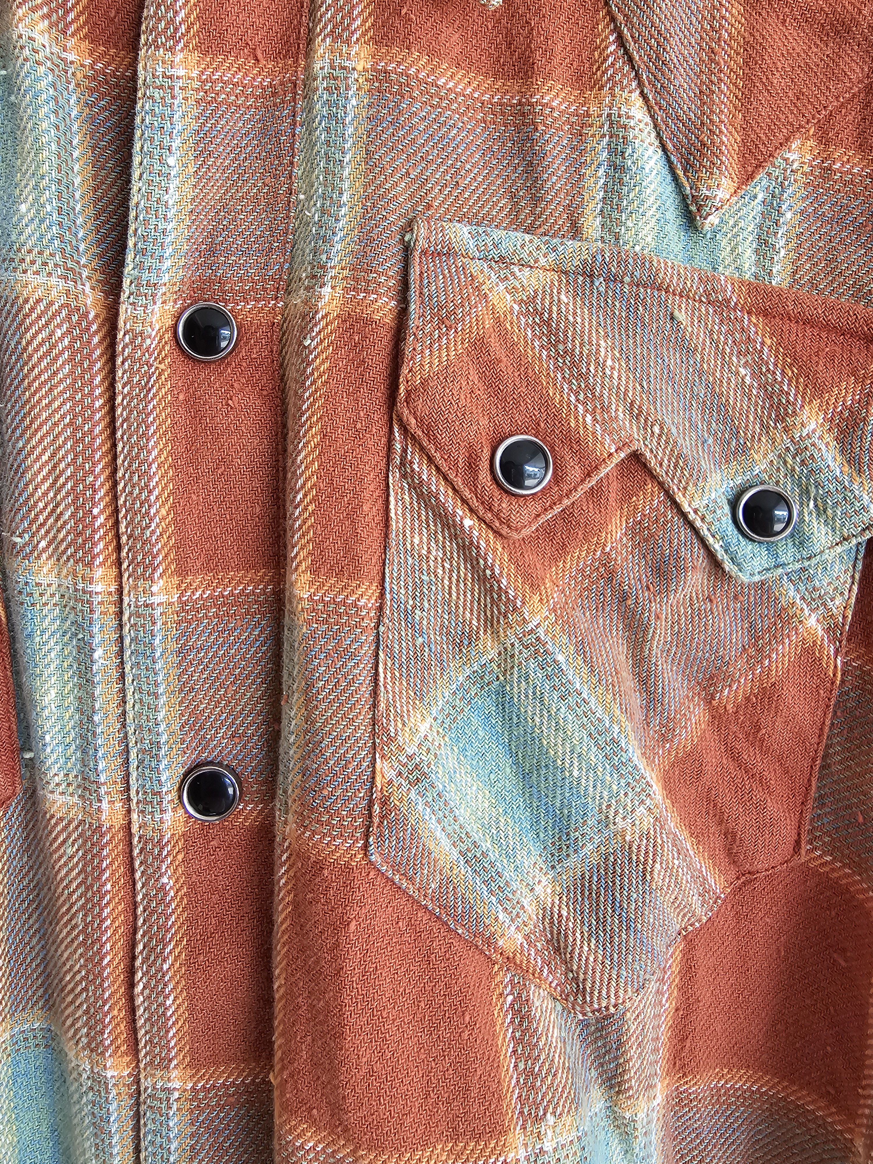 Sugar Cane Sugar Cane Long Sleeve Flannel Orange Brown Size US S / EU 44-46 / 1 - 5 Thumbnail