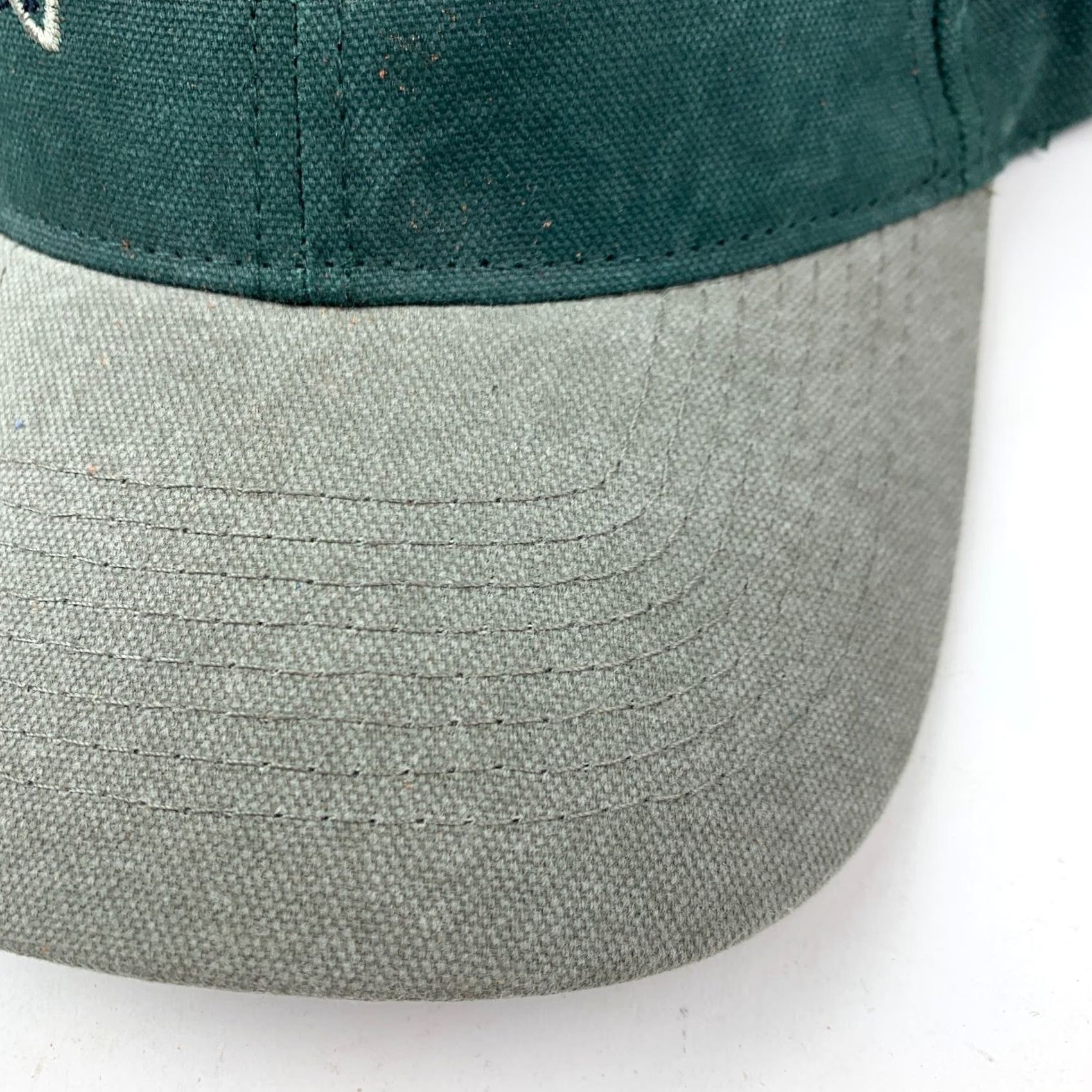 Vintage VINTAGE Headshot Green Strapback Dad Hat Cap Men One Size Green Solid Unworn Light wear from storage with photos Size ONE SIZE - 4 Thumbnail