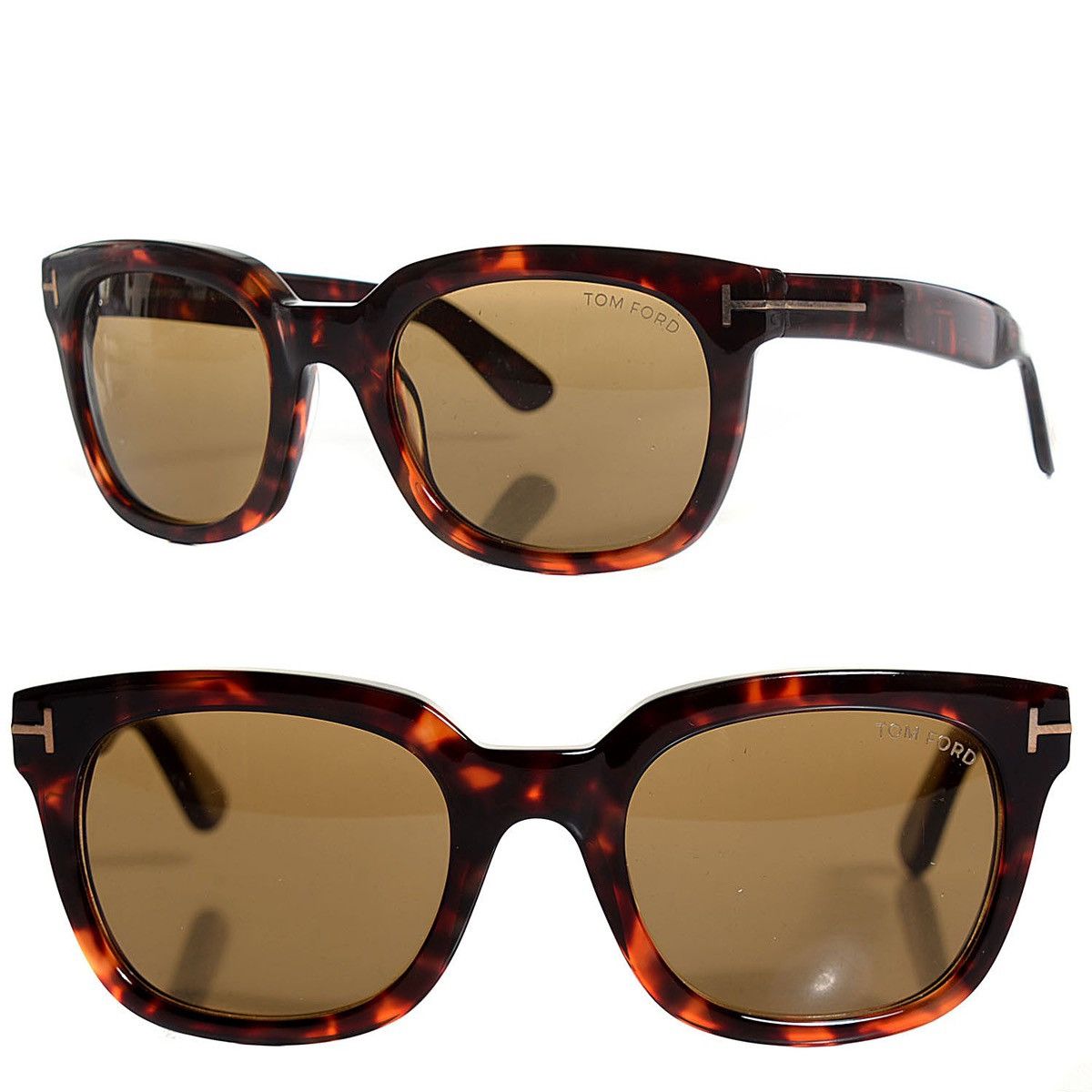 Tom Ford Tom Ford Tortoise Aviator Campbell sunglasses Size ONE SIZE - 5 Thumbnail