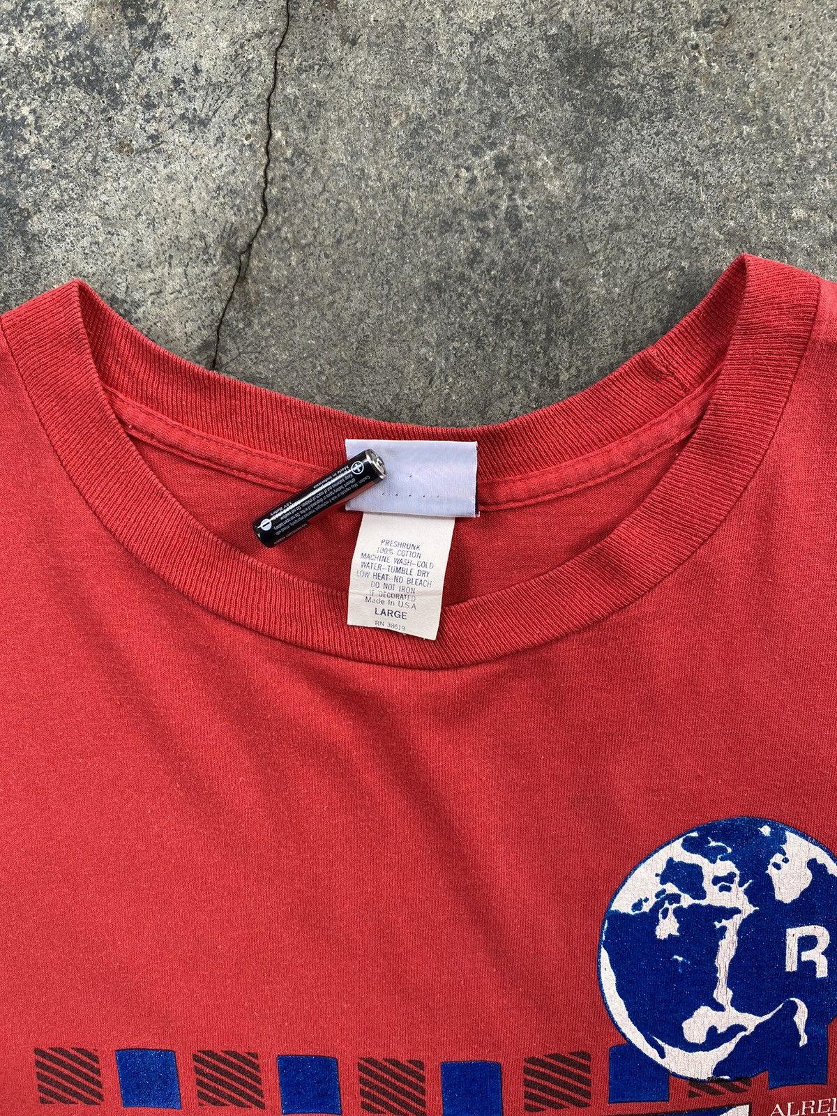 Vintage SICK🔥Vintage Single Stitch Reebok Around The World Tees Size US L / EU 52-54 / 3 - 7 Thumbnail