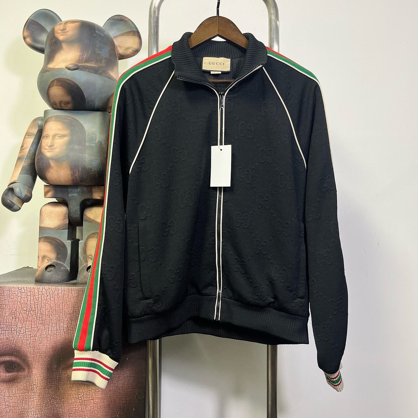 Gucci Gucci Monogram Knit Zip Jacket Size M Size US M / EU 48-50 / 2 - 1 Thumbnail