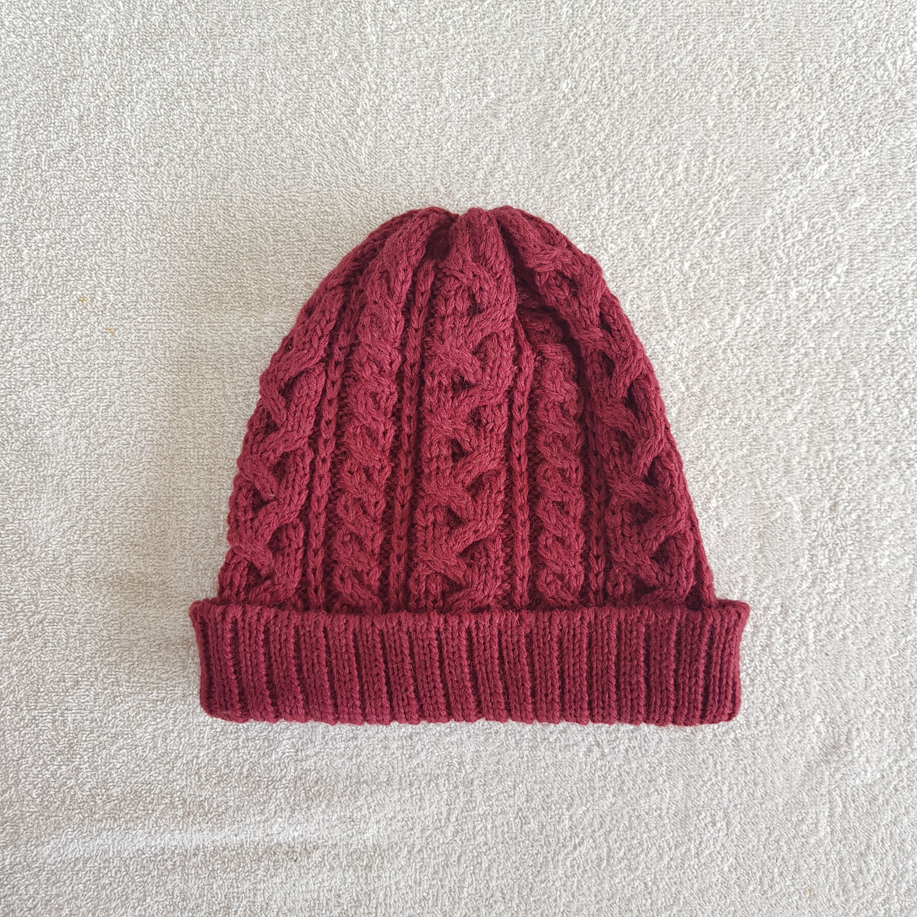 Beams Plus Vintage Beam Beanie Fair Isle Ribbed Knit Snow Caps Hats. Size ONE SIZE - 5 Thumbnail
