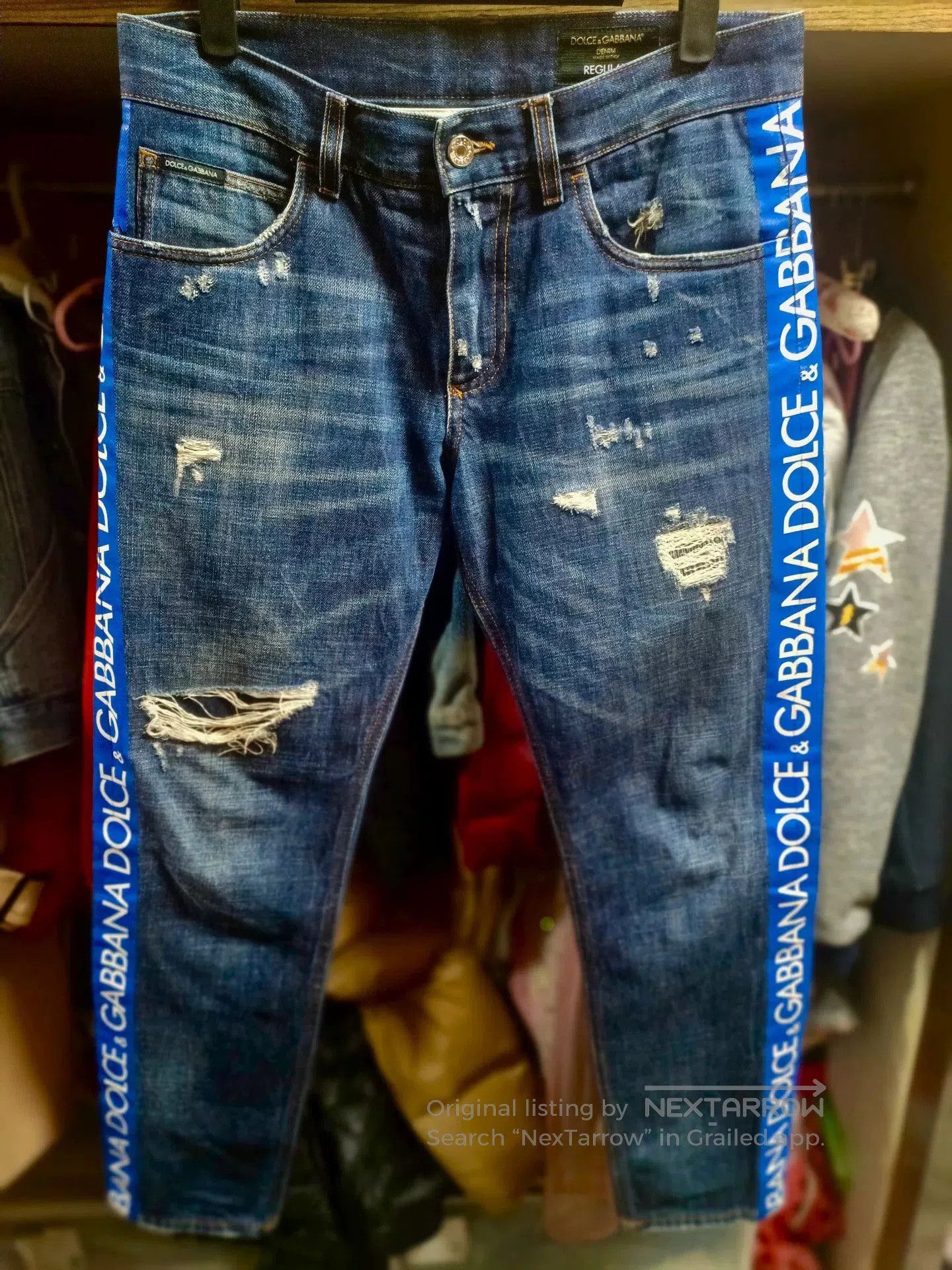 Dolce & Gabbana Dolce & Gabbana 44 DG Slogan Jeans. Size US 28 / EU 44 - 1 Thumbnail