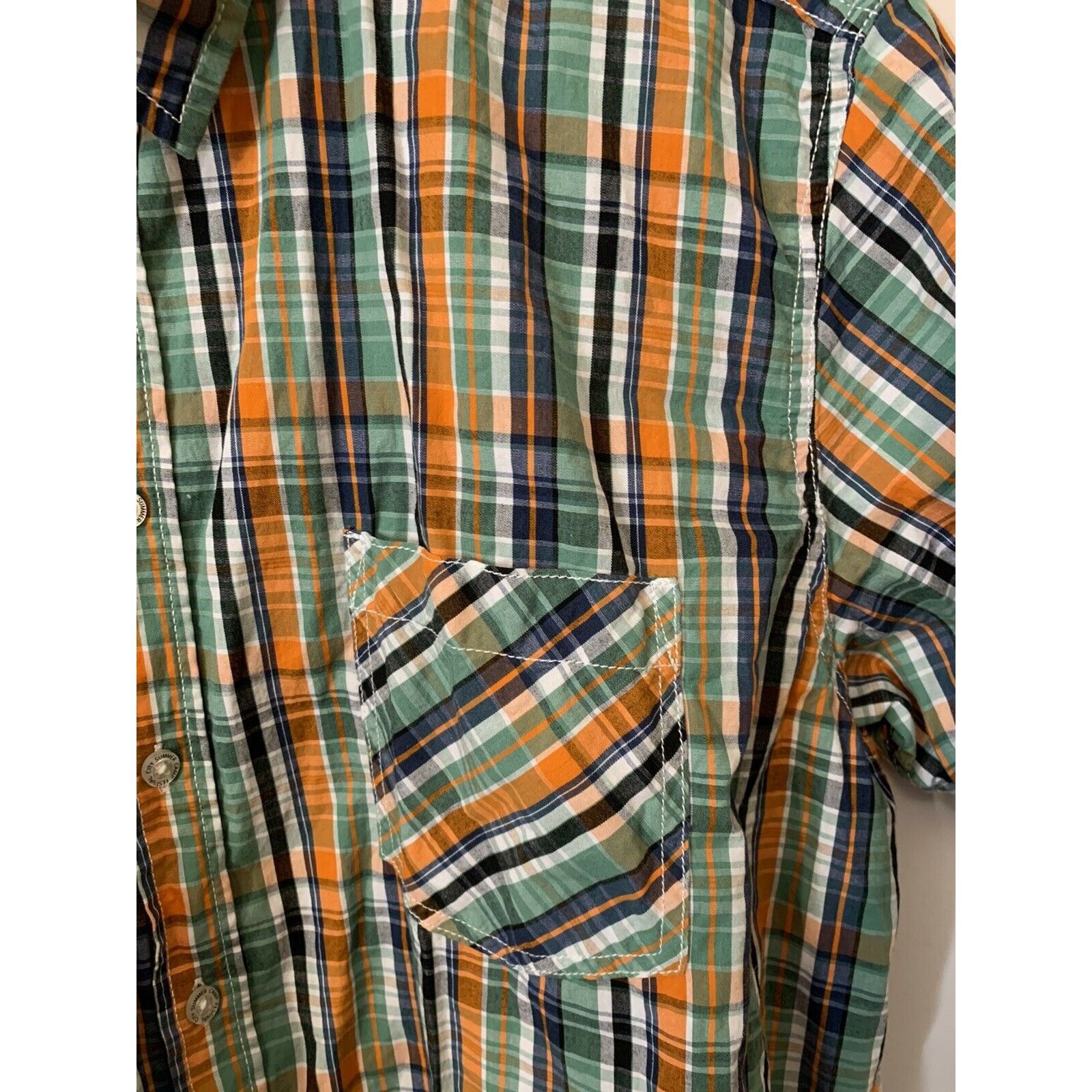Other IDENTIC SUMMER CAMP MEN'S SHIRT SZ XXL ORANGE GREEN White Bl Size US XXL / EU 58 / 5 - 3 Thumbnail