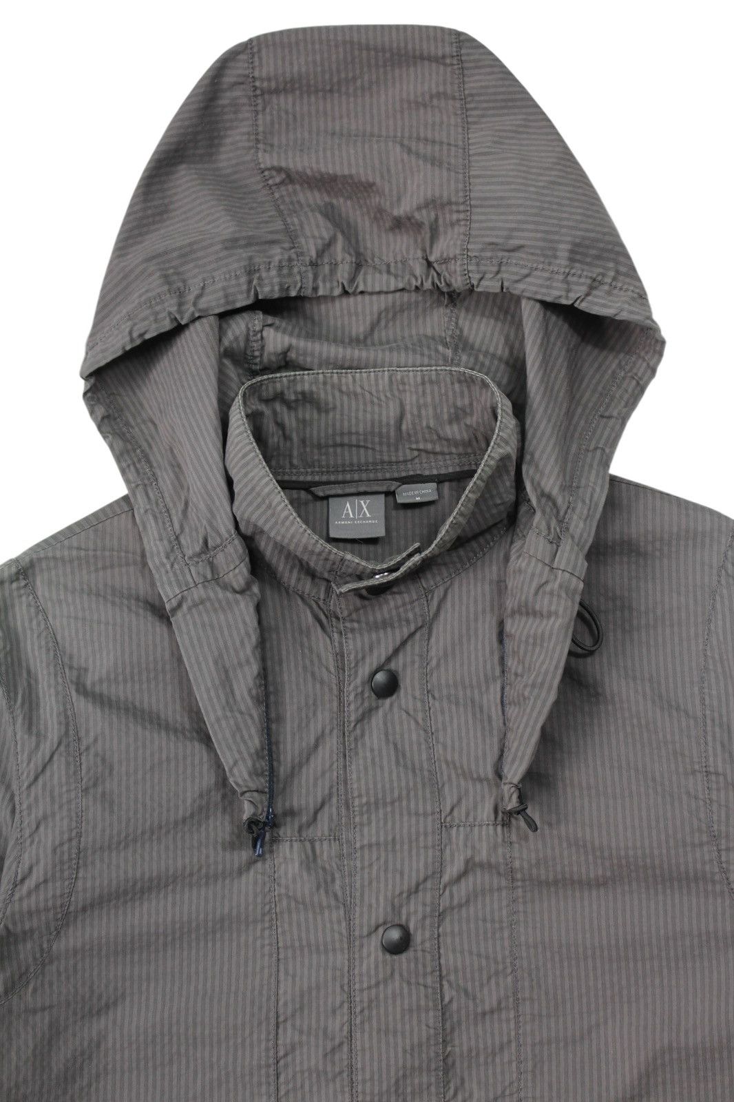 Armani 2000S ARMANI EXCHANGE HOODED BUTTON UP JACKET Size US M / EU 48-50 / 2 - 3 Thumbnail
