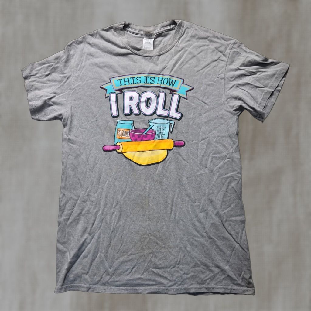 Vintage This Is How I Roll T-Shirt Mens M Gray Cotton Short Sleeve Crew Neck 2020-2029 Shirt Print Beast Size US M / EU 48-50 / 2 - 1 Thumbnail