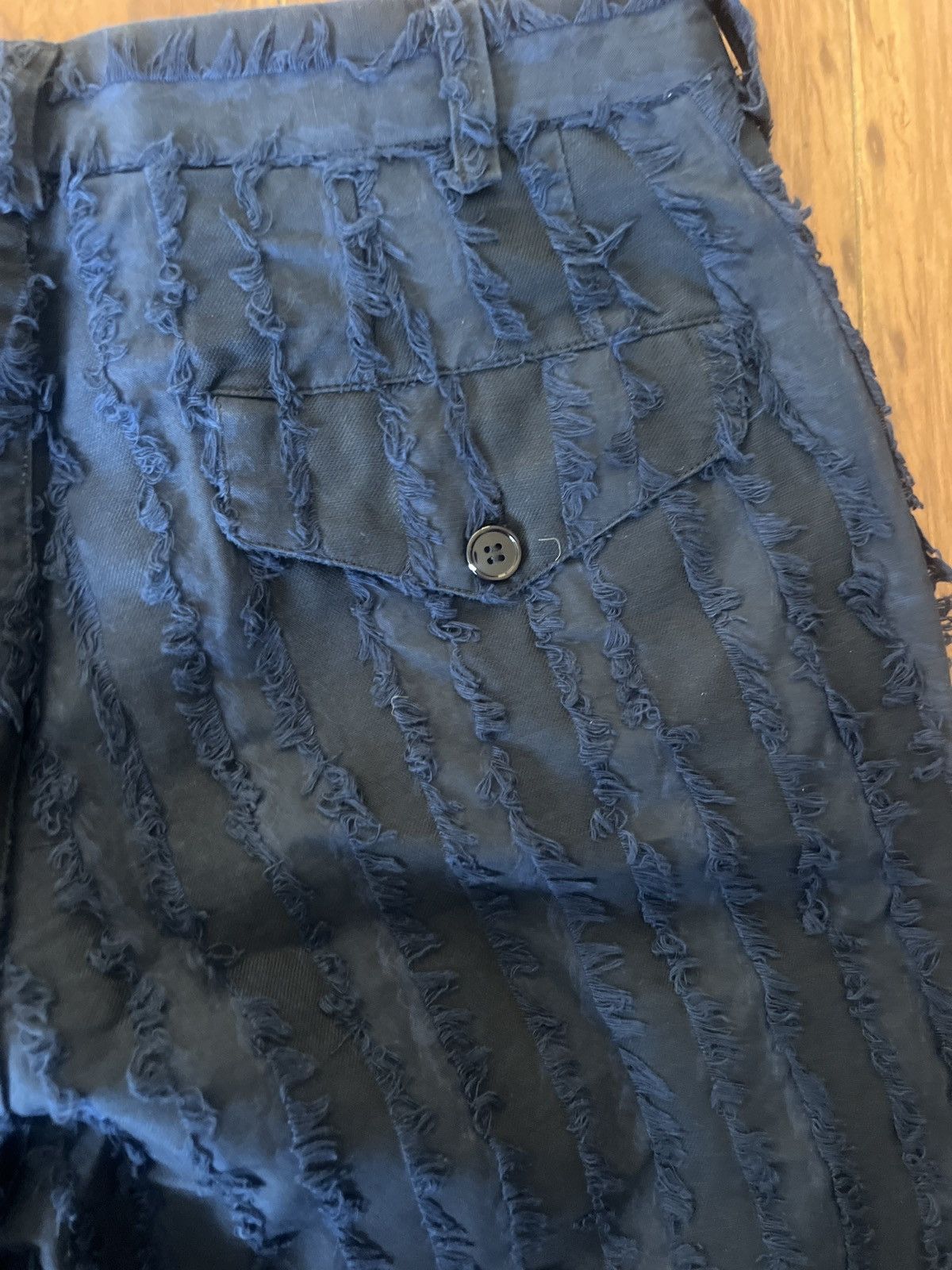 Schnaydermans Fringe Pattern Navy Pants Size US 31 - 4 Thumbnail
