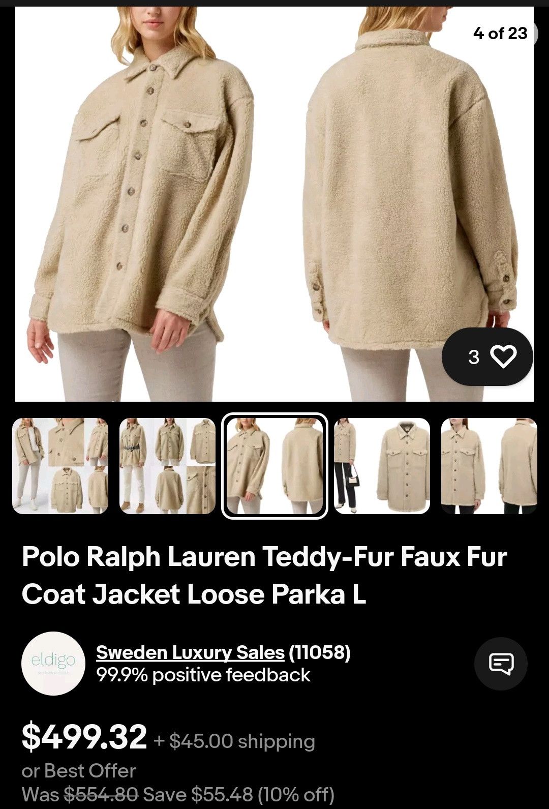 Polo Ralph Lauren × RRL Ralph Lauren × Ralph Lauren POLO RALPH LAUREN TEDDY Sherpa Size L / US 10 / IT 46 - 3 Thumbnail