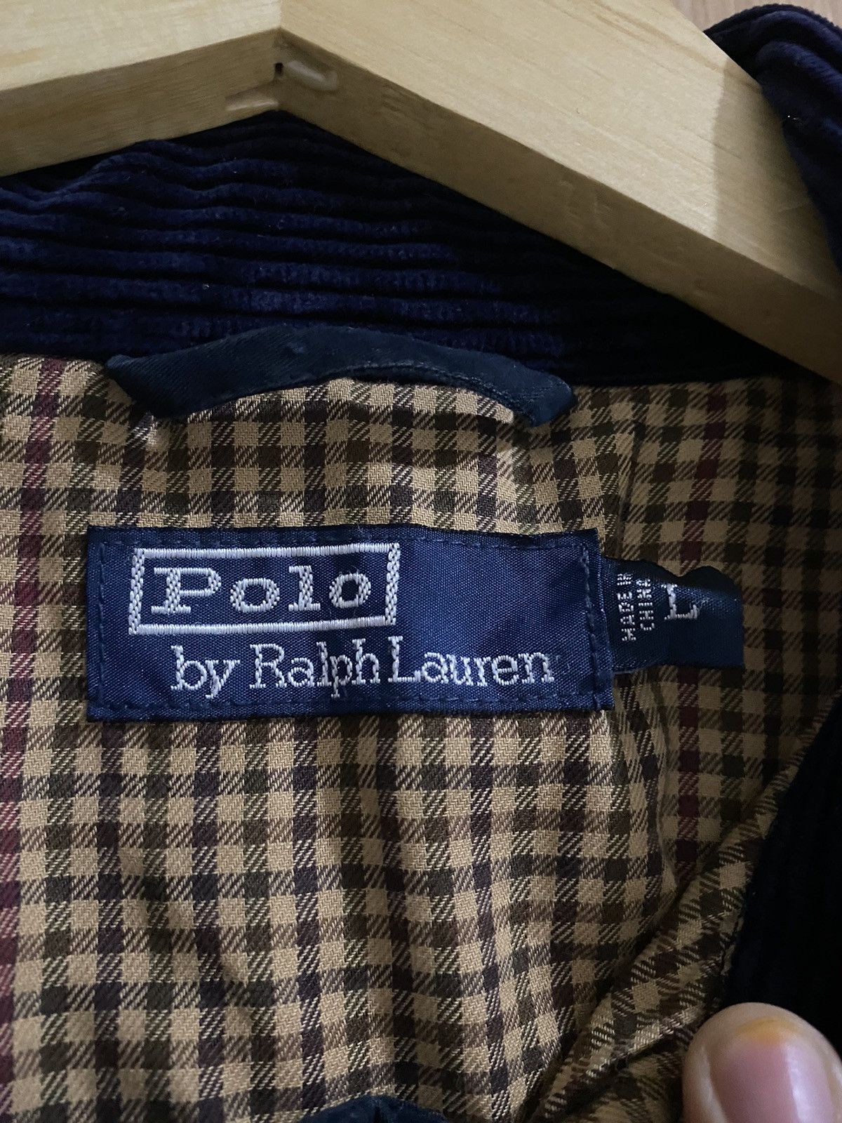 Polo Ralph Lauren × Ralph Lauren × Vintage Vintage polo ralph lauren corduroy collar jacket Size US L / EU 52-54 / 3 - 11 Thumbnail