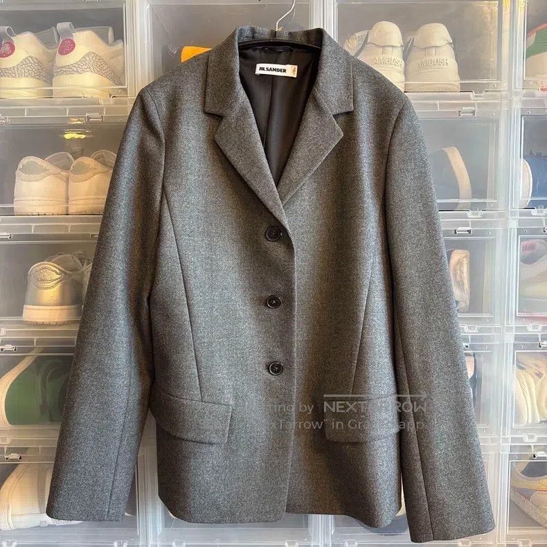 Jil Sander size 36 Grey wool coat
