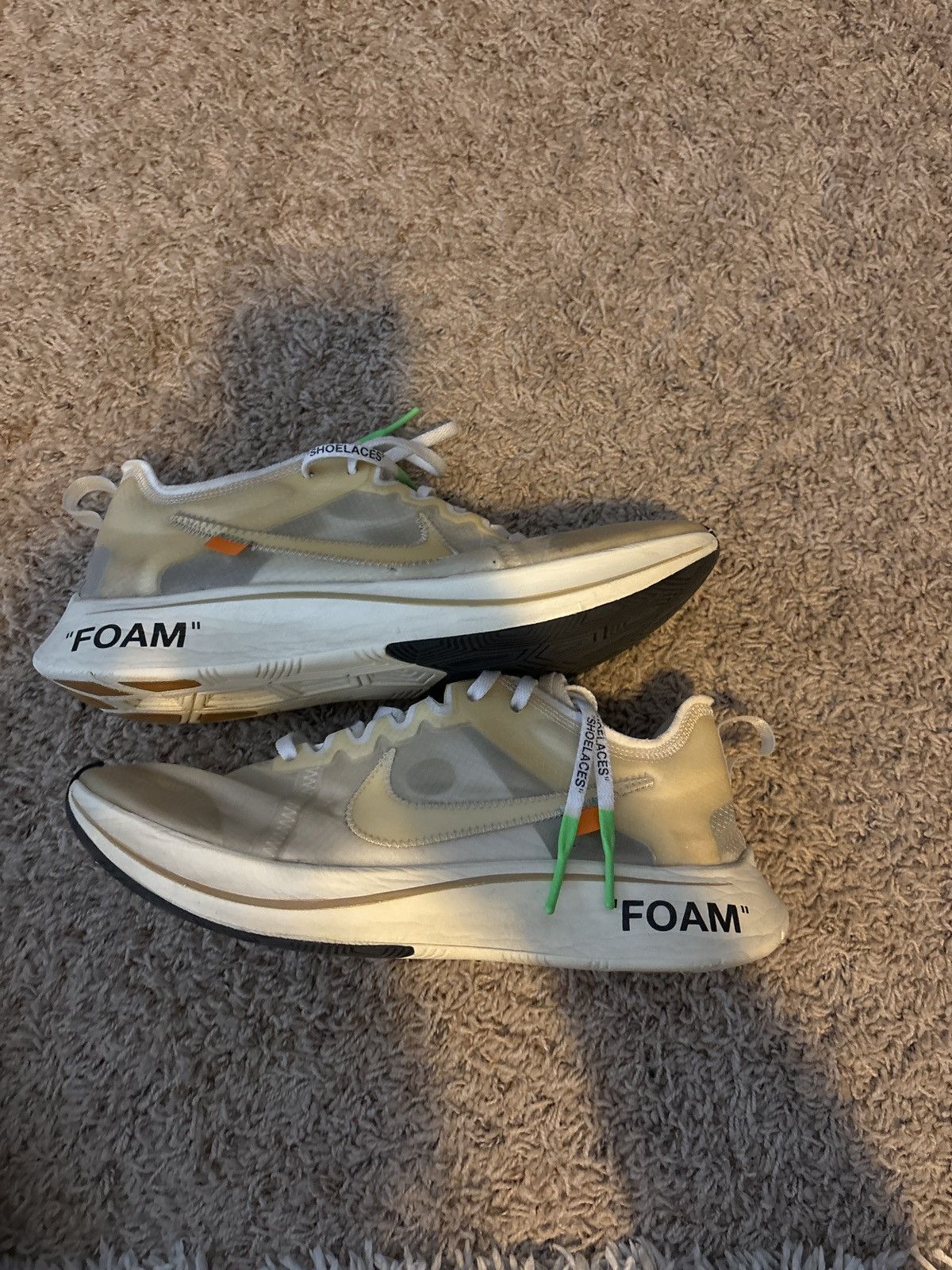 Nike × Off-White The 10 off white Nike zoom fly Size US 10.5 / EU 43-44 - 2 Thumbnail