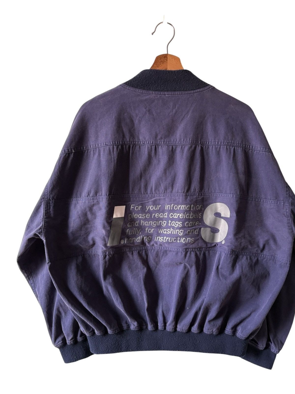 Issey Miyake Vintage Issey Miyake Care Label Bomber Jacket Size US L / EU 52-54 / 3 - 3 Thumbnail