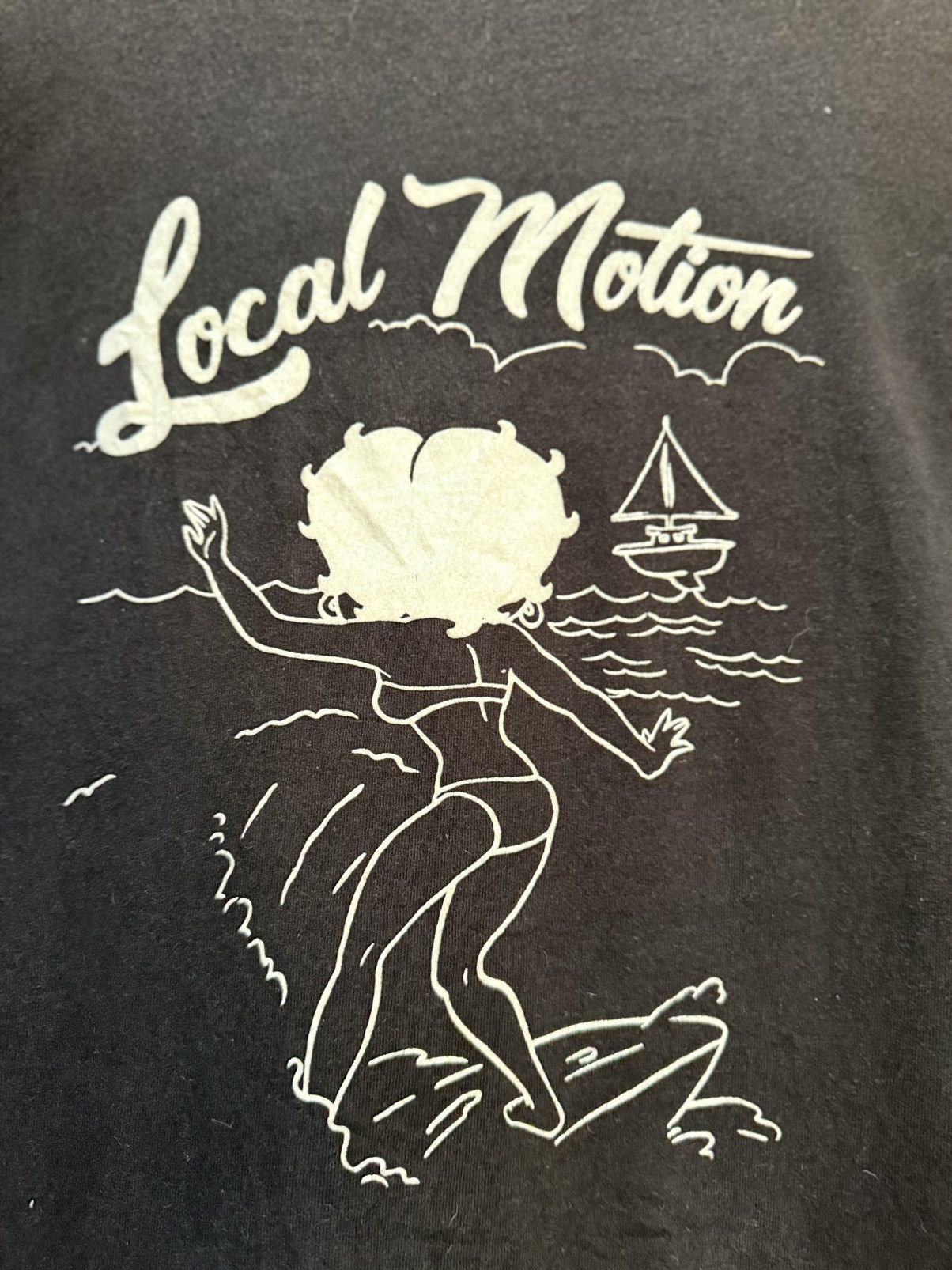 Cartoon Network Vintage Betty Boop X local Motion Surf Backhit Sun Faded Tee Size US XL / EU 56 / 4 - 10 Thumbnail