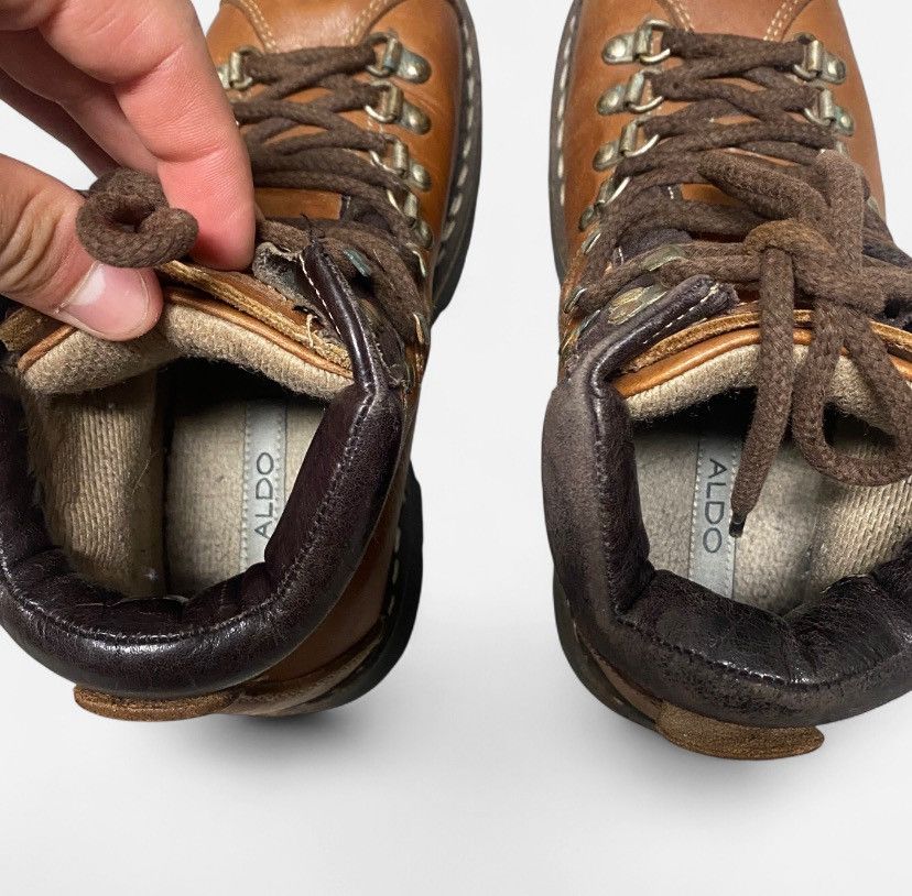 Aldo brown leather Aldo mountain hiking boots w/ metal hardware Size US 6 / EU 39 - 7 Thumbnail
