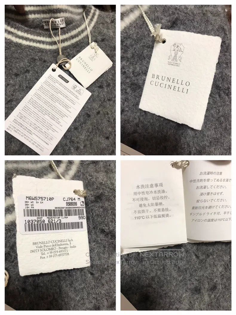 Brunello Cucinelli Brunello Cucinelli Lace cashmere and sea horse wool knitte Size M / US 6-8 / IT 42-44 - 8 Thumbnail