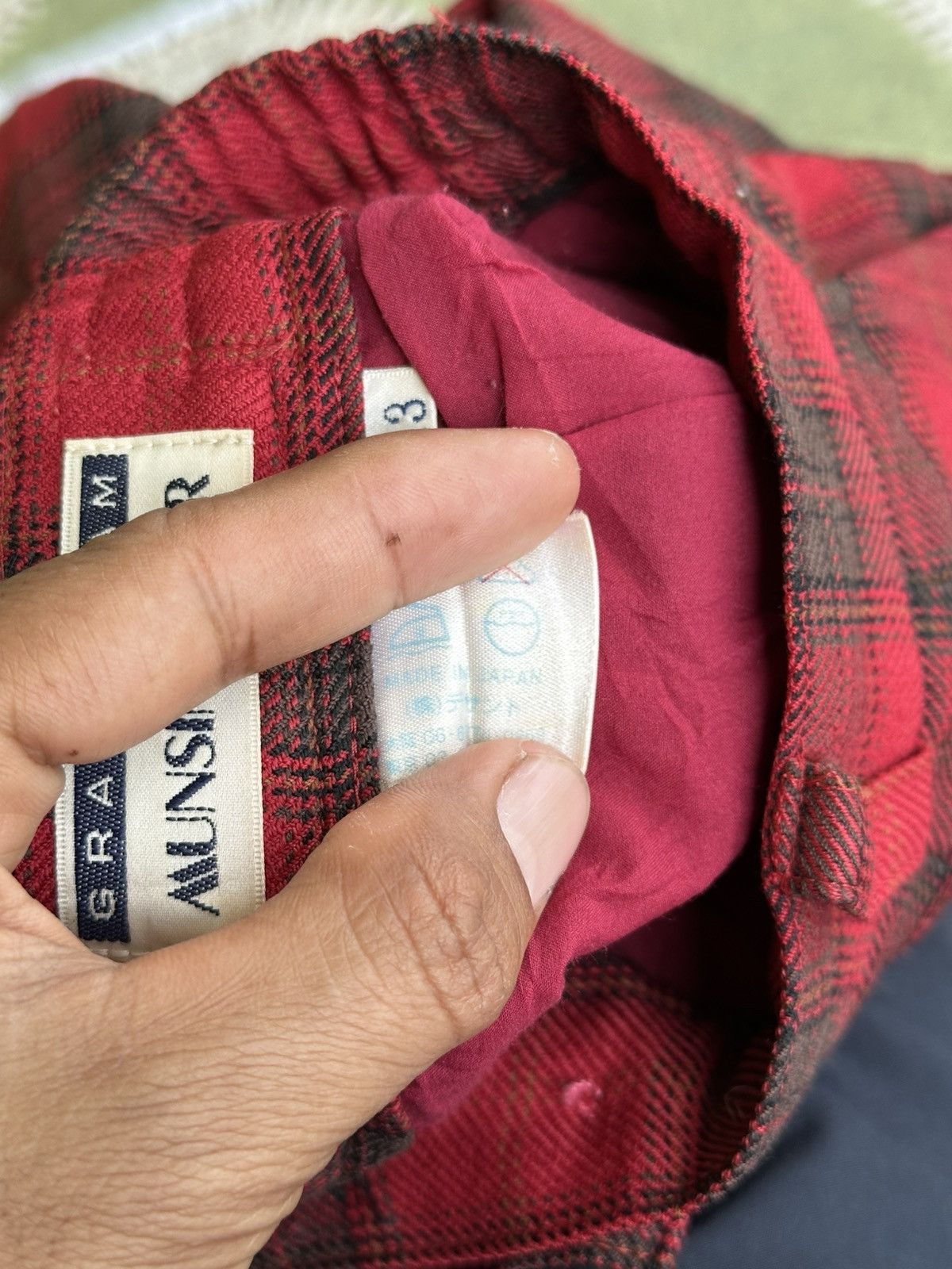 Le Grande Bleu (L.G.B.) Vintage Japanese Brand GrandSlam Wool Pants. Size US 28 / EU 44 - 8 Thumbnail
