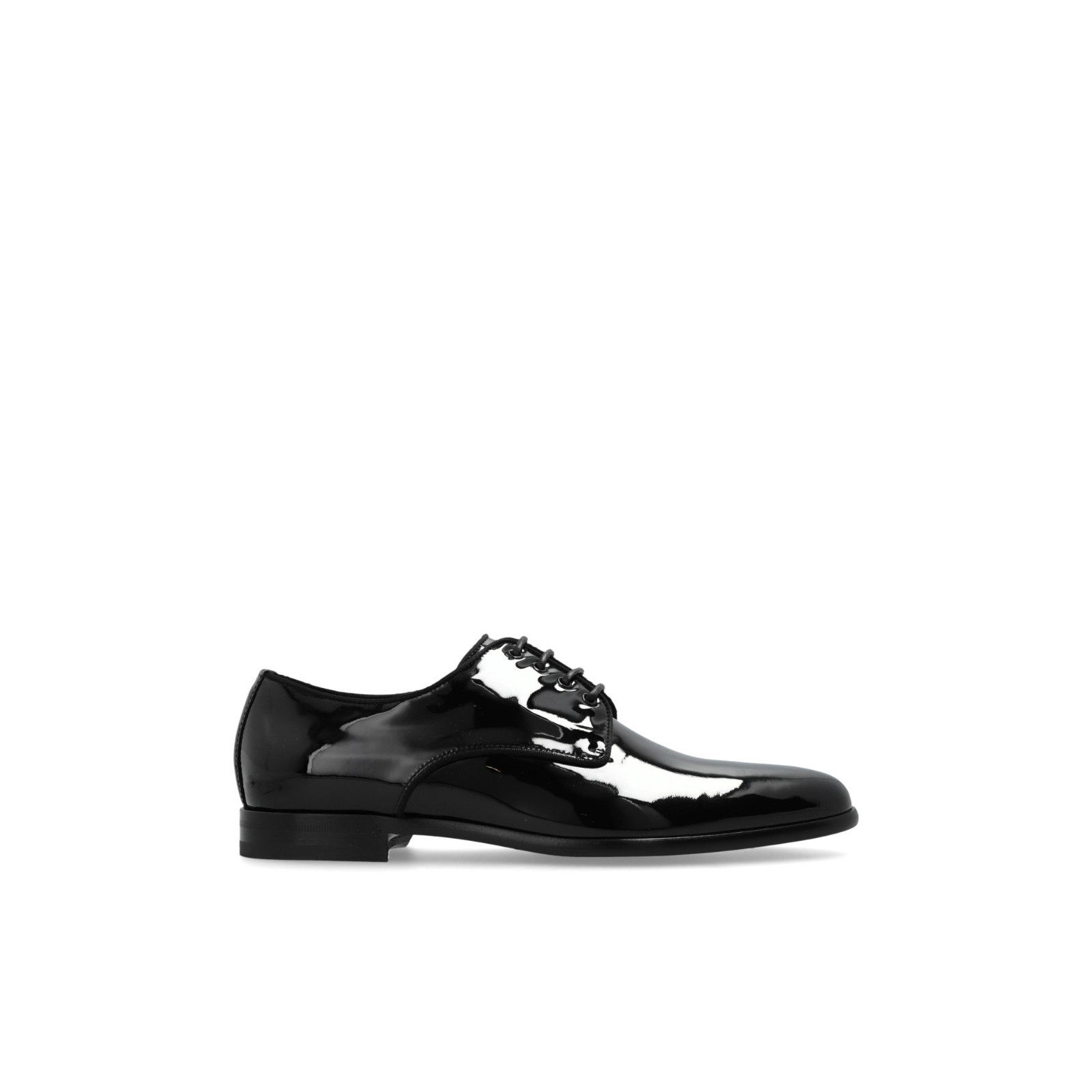 DOLCE&GABBANA Black Patent Leather Elegant Shoes New & Authe