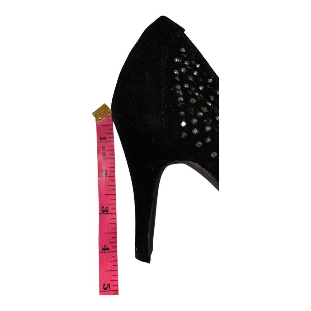 Designer Faux Suede Embellished Pumps Size 8.5 Size US 8.5 / IT 38.5 - 5 Thumbnail