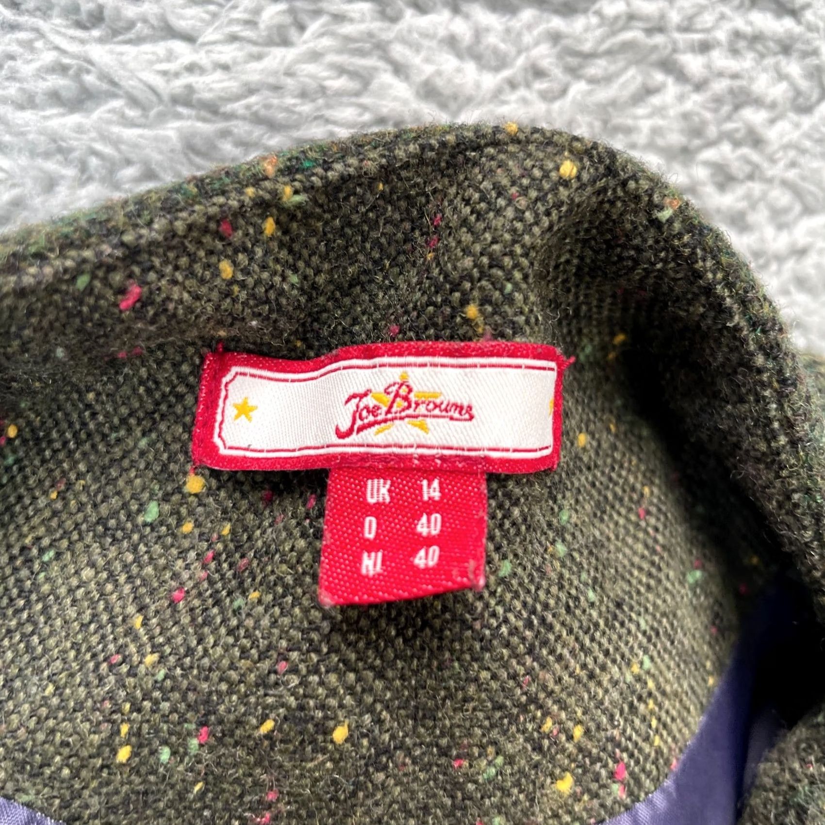 Joe Browns Joe Browns Green Plaid Tweed Blazer Coat Jacket Womens 10 Scottie Dog Embroidery Size L / US 10 / IT 46 - 4 Thumbnail