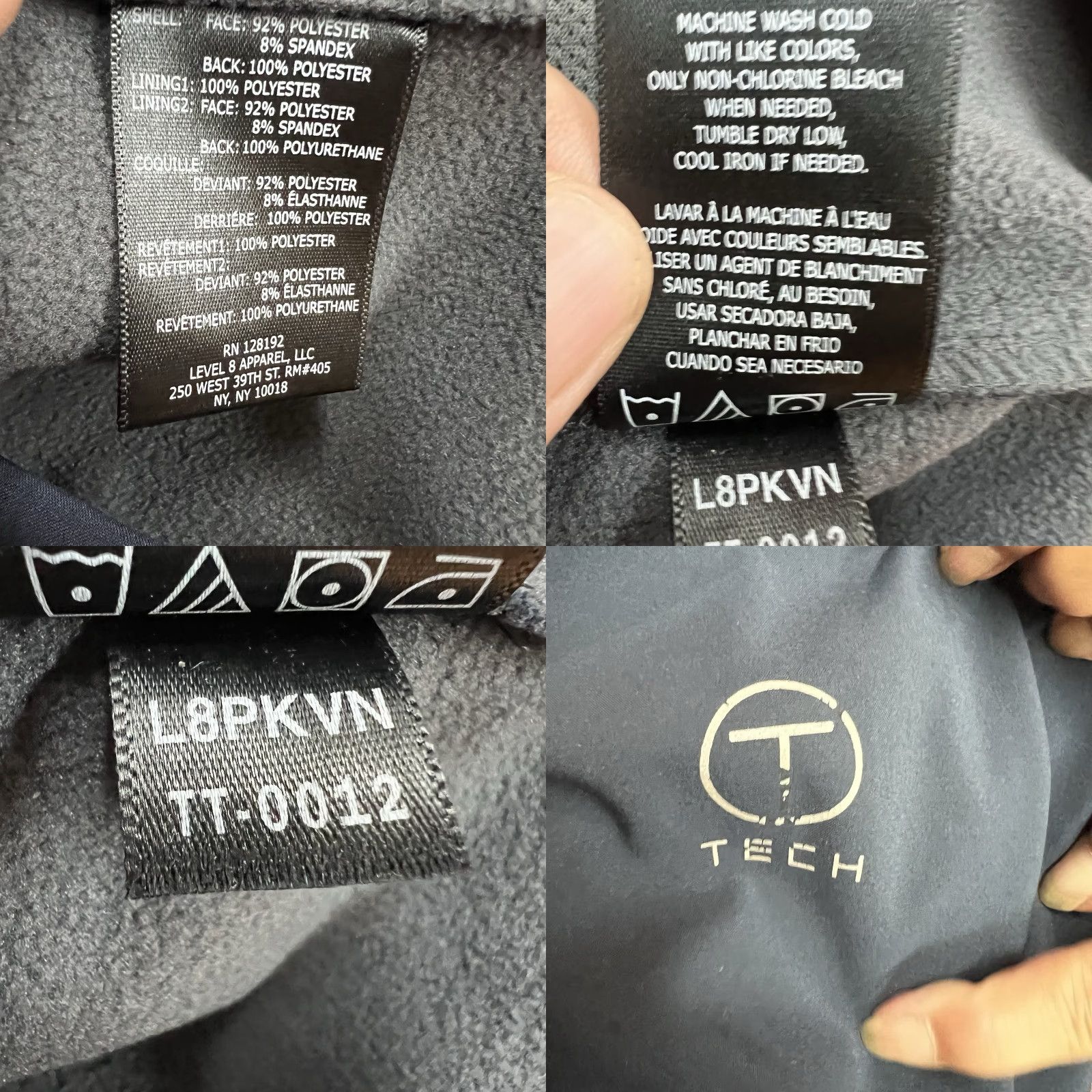 Tumi Tumi T Tech Full Zip Fleece Lined Jacket Mens Size L Blue Size US L / EU 52-54 / 3 - 8 Thumbnail