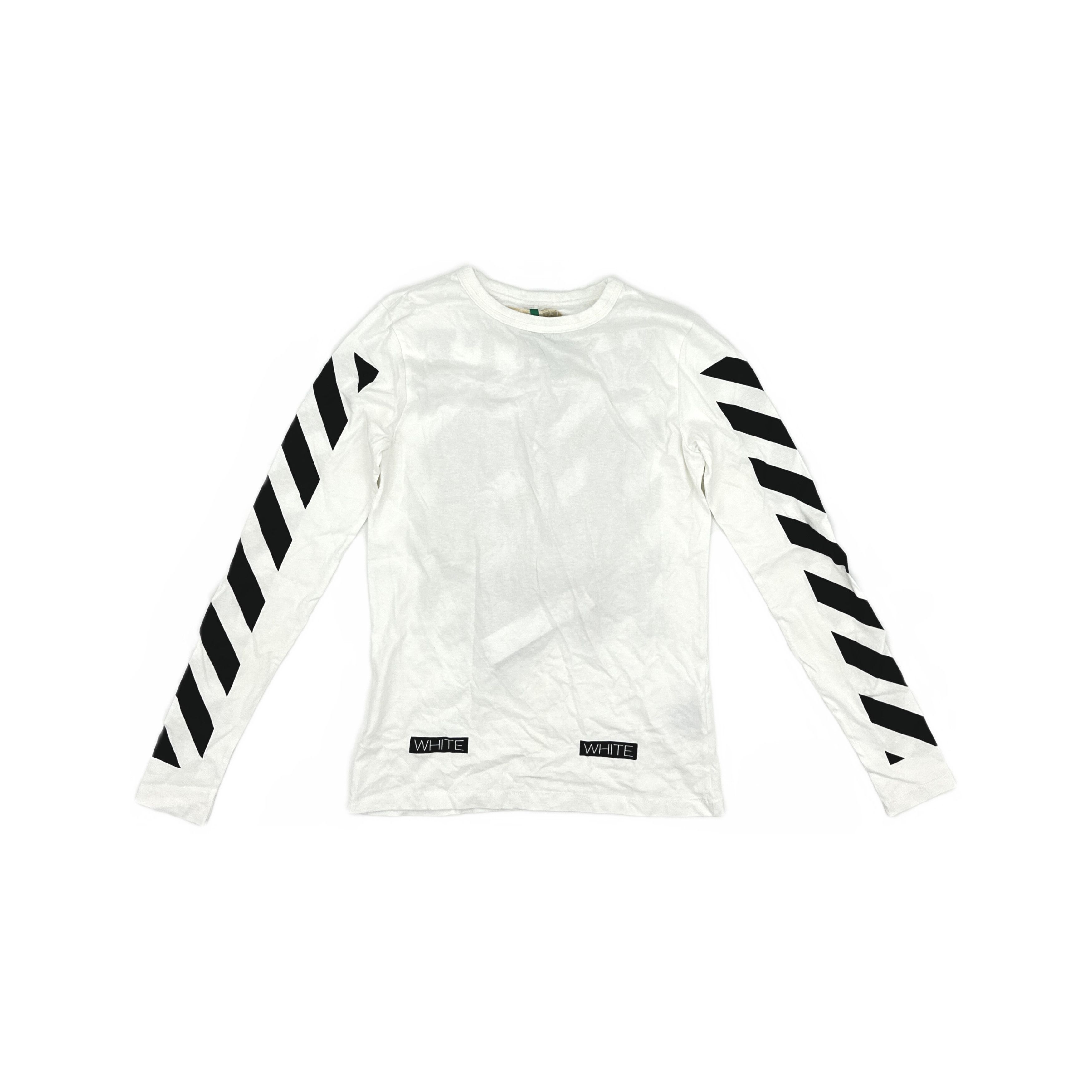 Off-White Off-White Striped Sleeve Long Sleeve T-Shirt XS Size US XS / EU 42 / 0 - 1 Thumbnail