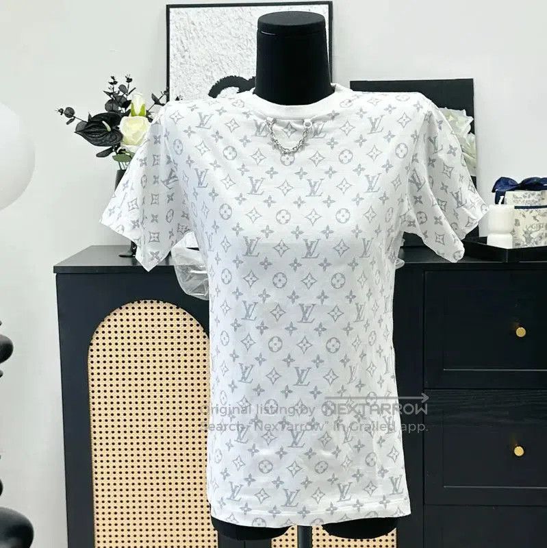 Louis Vuitton Louis Vuitton Summer White Cotton T. Size XS / US 0-2 / IT 36-38 - 3 Thumbnail