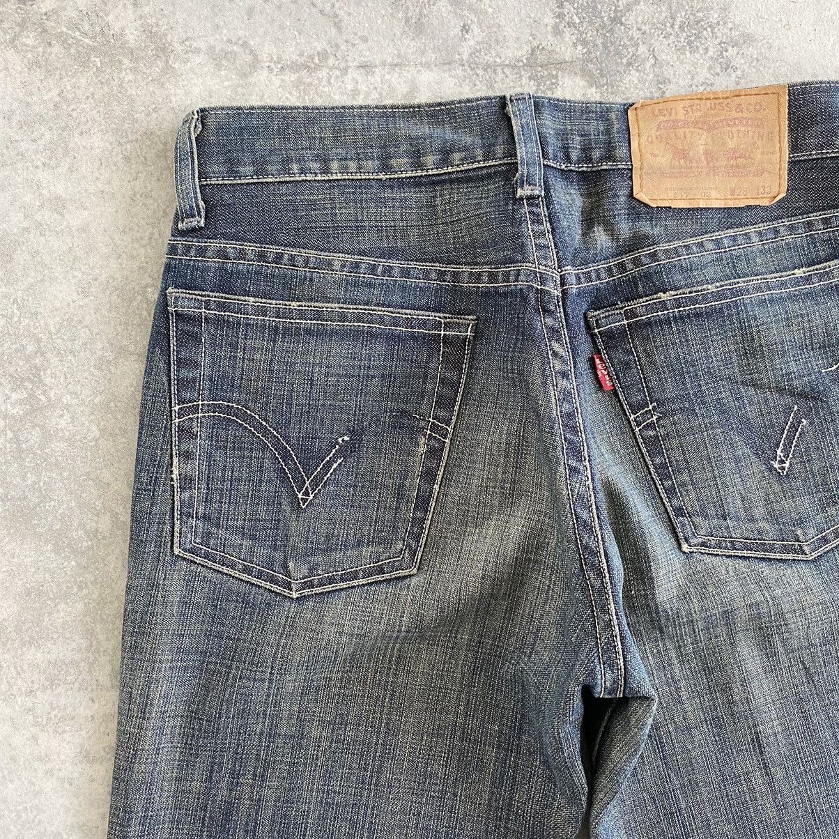 Levi's Vintage Levis 517 Mud Washed Flared Denim Jeans Size US 27 - 17 Thumbnail