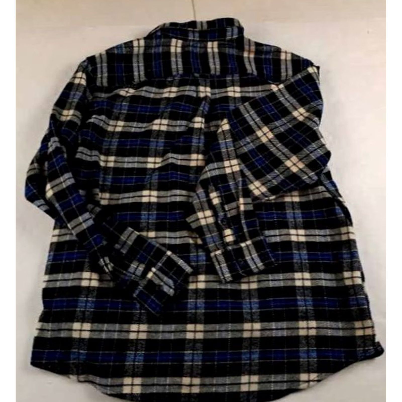 Orvis Vintage Orvis Blue Plaid Cotton Flannel XL Shirt - NWT Size US XXL / EU 58 / 5 - 6 Thumbnail