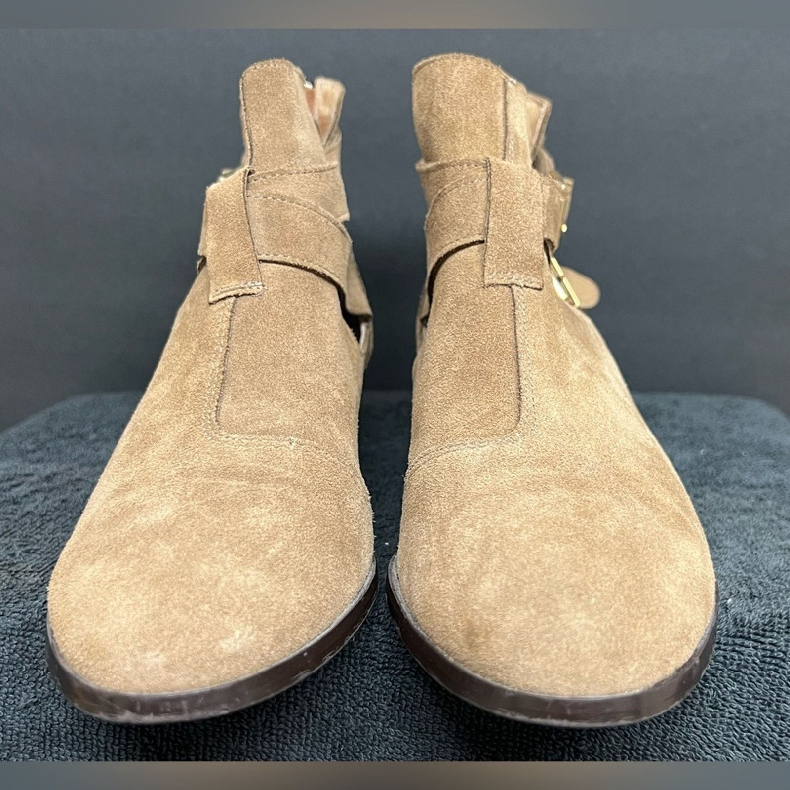 Russell & Bromley Womens Tan Suede RUSSELL & BROMLEY Ankle Boots Shoes US 9.5 Size US 9.5 / IT 39.5 - 3 Thumbnail
