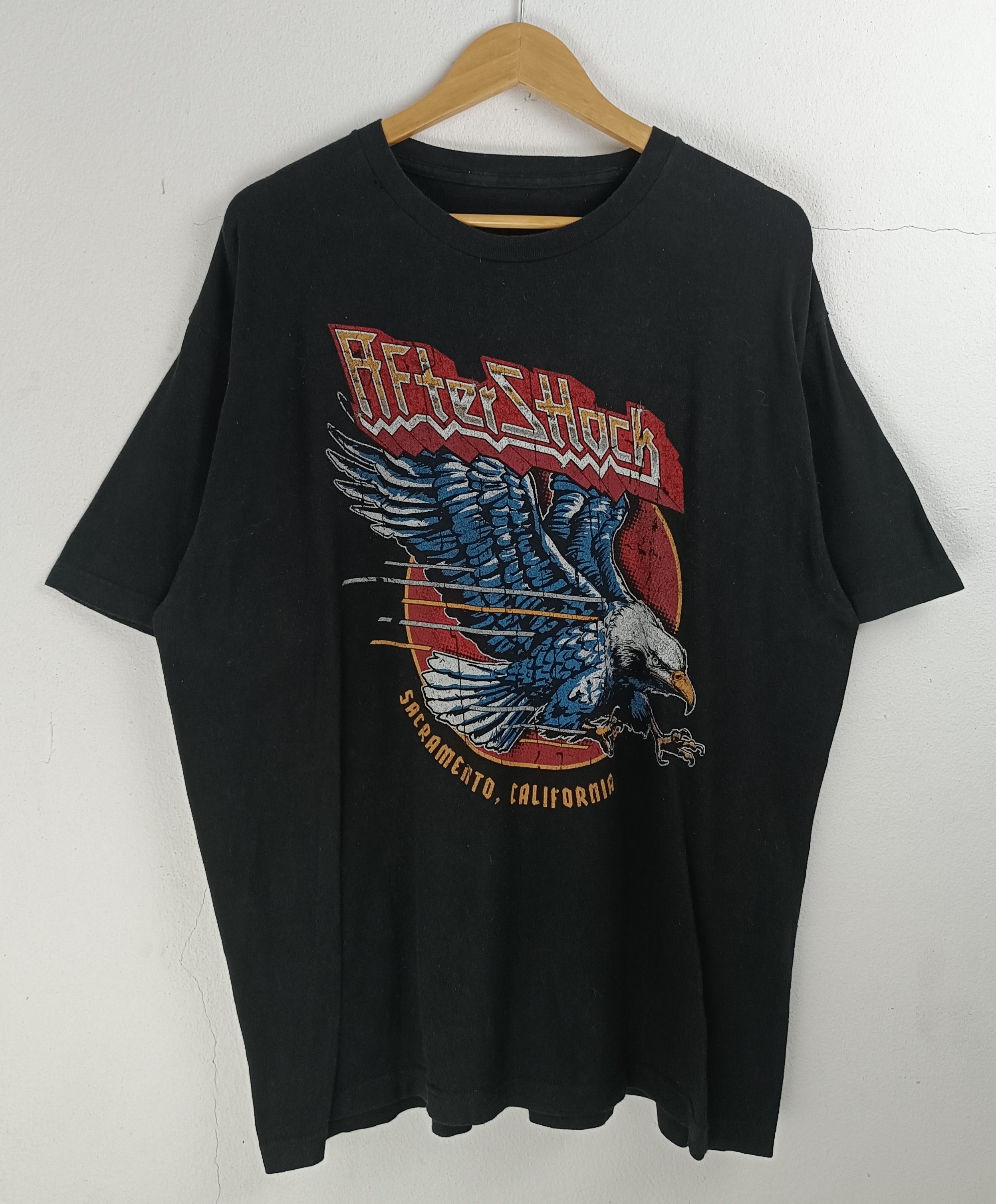 Band Tees VINTAGE AFTERSHOCK HEAVY METAL FEST TEE metallica misfits Size US XL / EU 56 / 4 - 3 Thumbnail