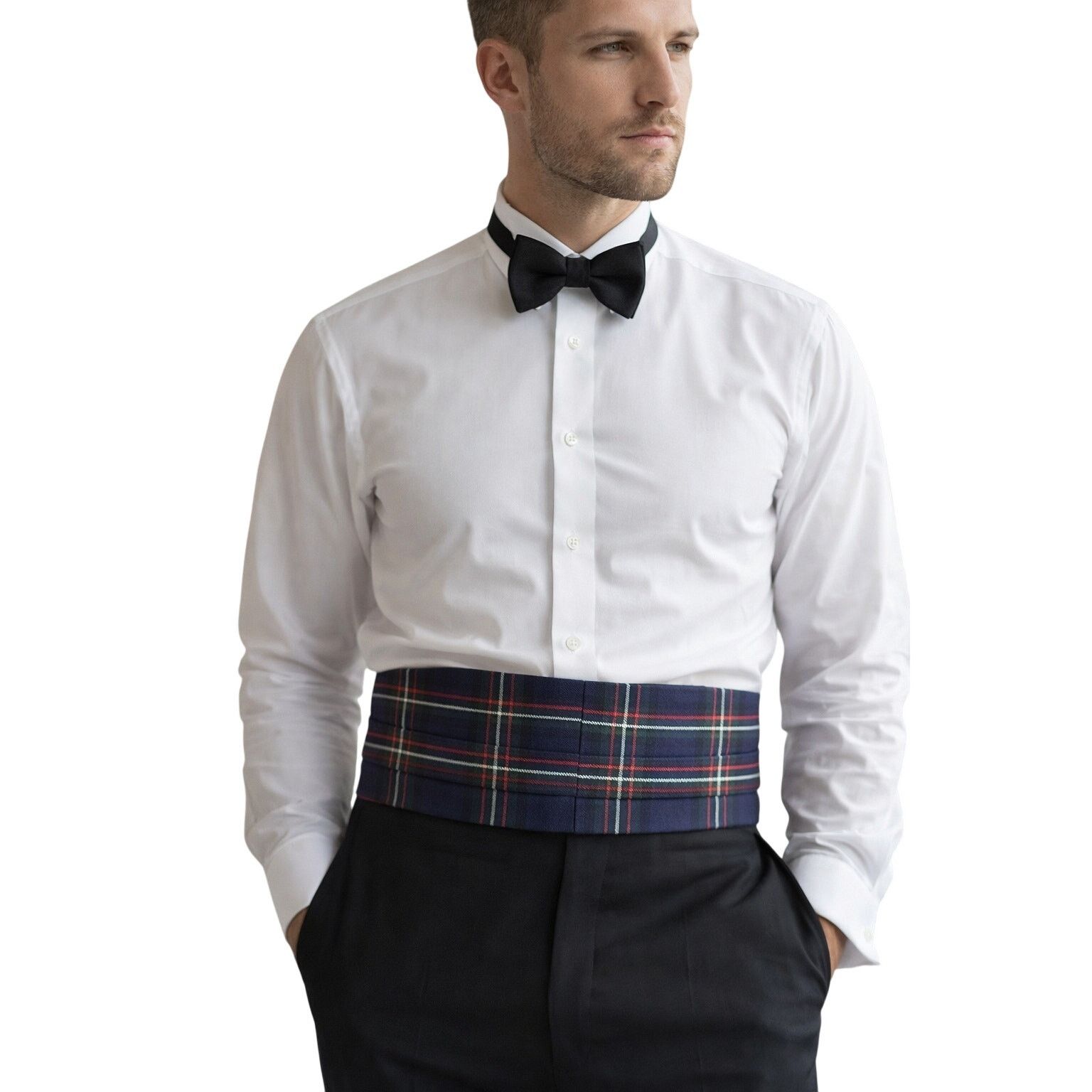 Other The Harrow Shop Wool Tartan Cummerbund, Vintage 1980s Size ONE SIZE - 1 Thumbnail