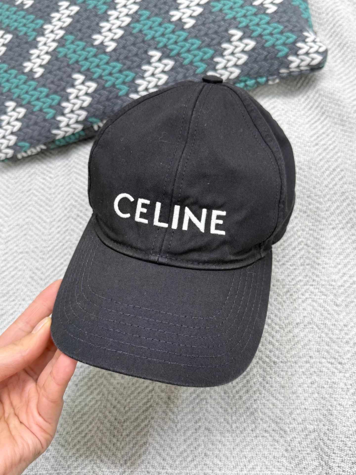 Celine Celine Classic Black Baseball Cap New Size ONE SIZE - 1 Thumbnail