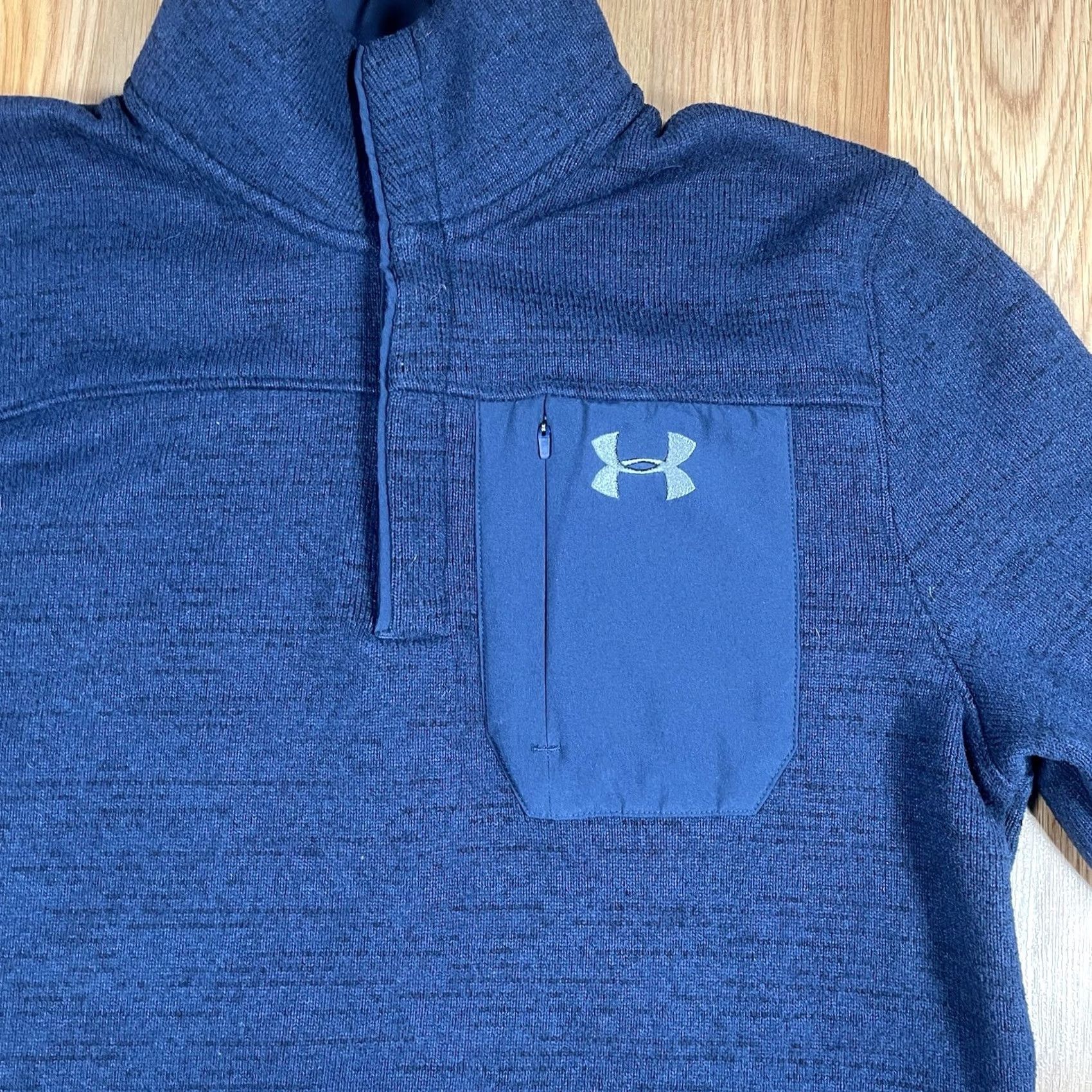 Polo Ralph Lauren Under Armour Sweater Mens M Medium Coldgear Henley Fleece Active Pullover Size US M / EU 48-50 / 2 - 2 Thumbnail