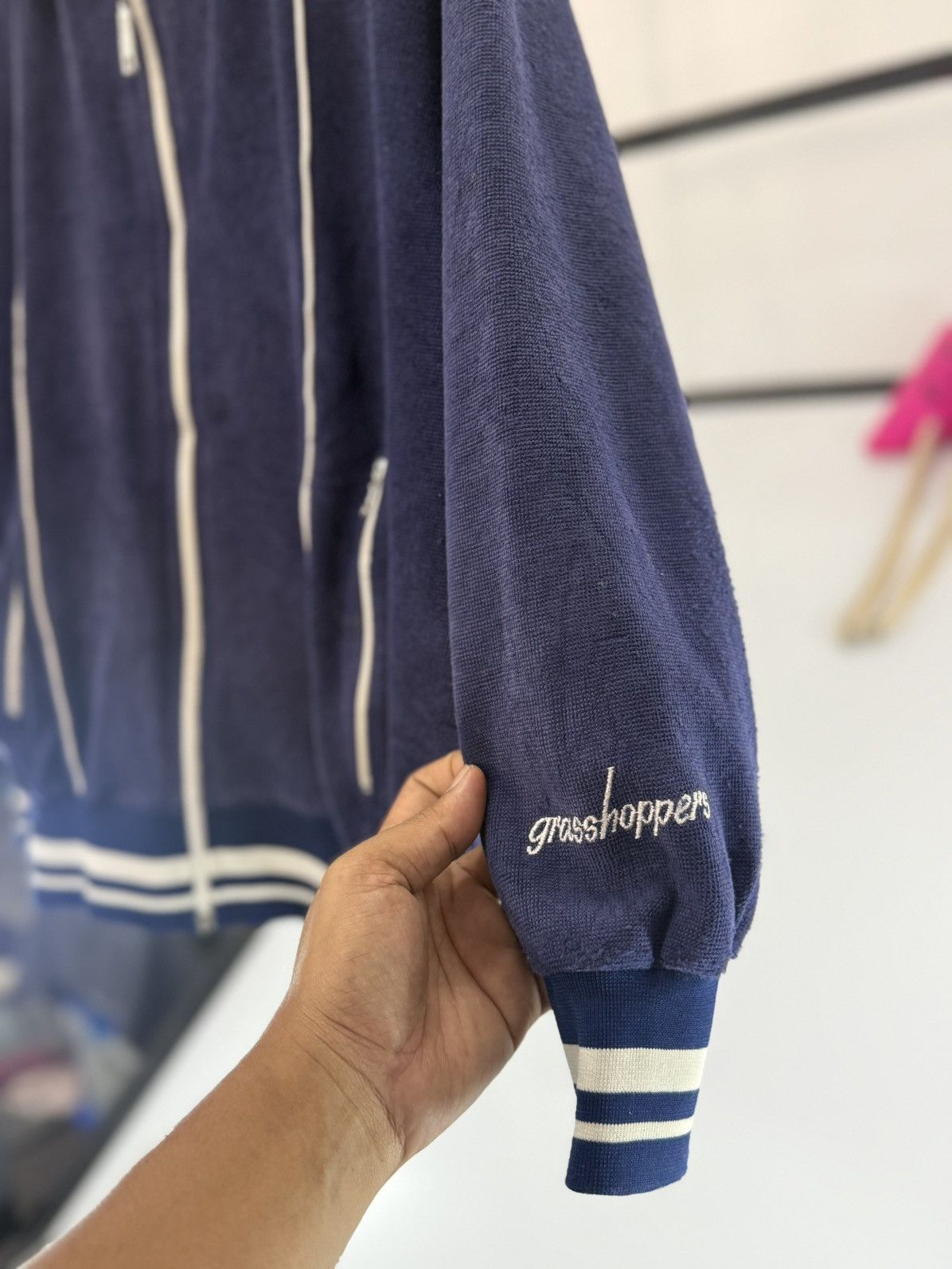 Vintage 🔥 Vintage 80's Germany Grasshoppers Velour Track Jacket - L Size US L / EU 52-54 / 3 - 2 Thumbnail