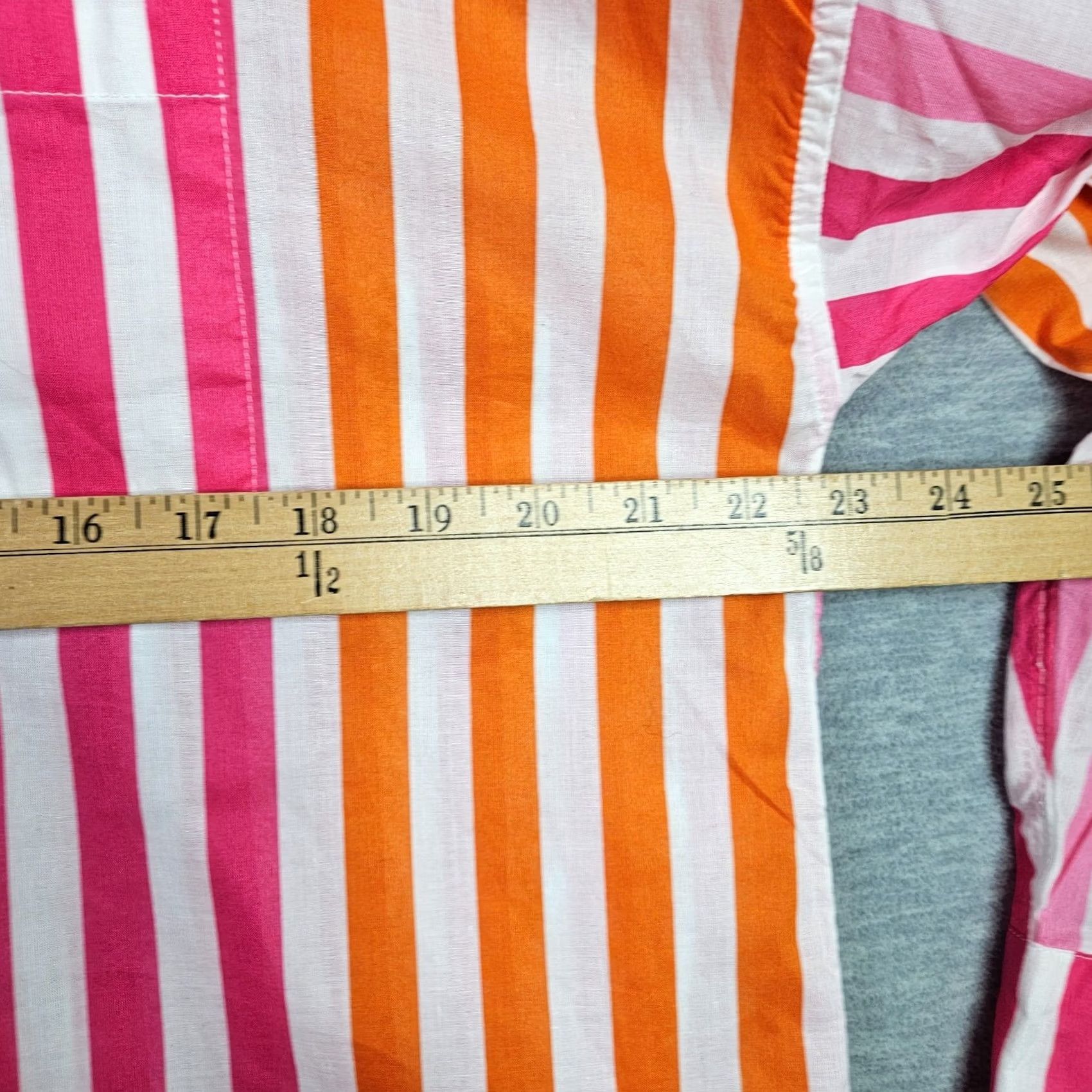 Beach Riot Beach Riot Shirt S/M Multicolor Cotton Blend Button Down Striped Casual Womens Size S / US 4 / IT 40 - 5 Thumbnail