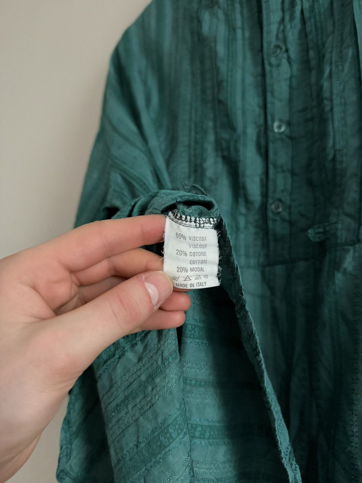 CLOSED × Marithe + Francois Girbaud Marithé François Girbaud Vintage Textured Shirt Italy Size US M / EU 48-50 / 2 - 6 Thumbnail