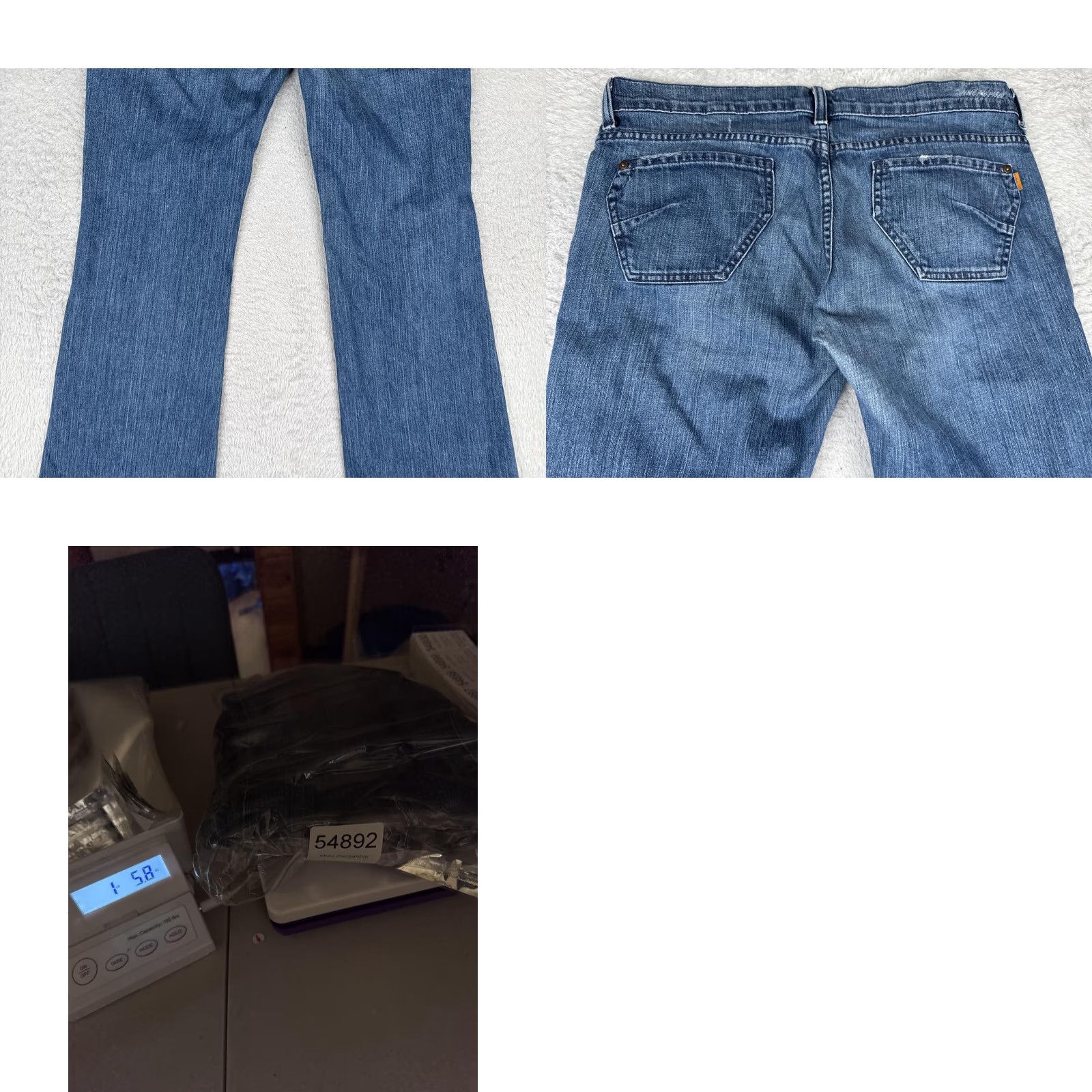 Denime James Jeans Womens Bootcut Jeans 32 Blue Medium Wash Mid Rise Stretch Denim 32x34 Size 24" / US 00 / IT 34 - 10 Thumbnail