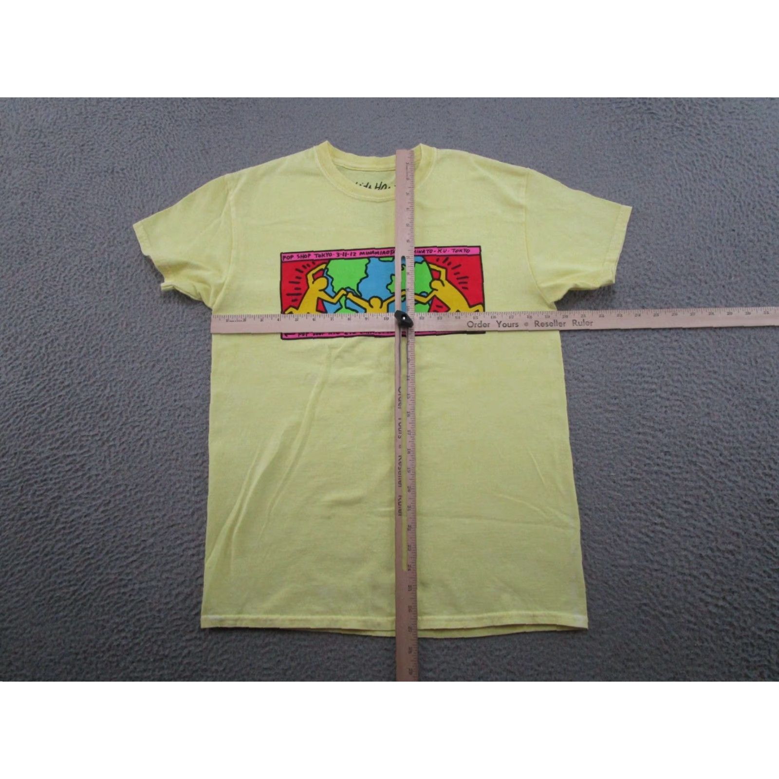 Ripple Junction Keith Haring New York City Pop Shop Art T-Shirt Crew Neck Short Sleeve M Multicolor Cotton Jersey Regular Mens Size US M / EU 48-50 / 2 - 4 Thumbnail