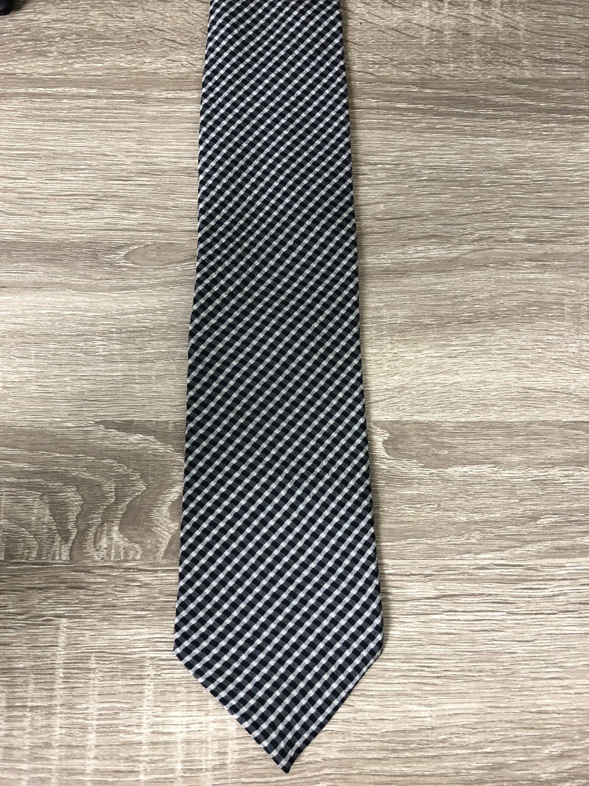 Armani Armani Collezioni Italian Tie Cravate Check Size ONE SIZE - 2 Thumbnail