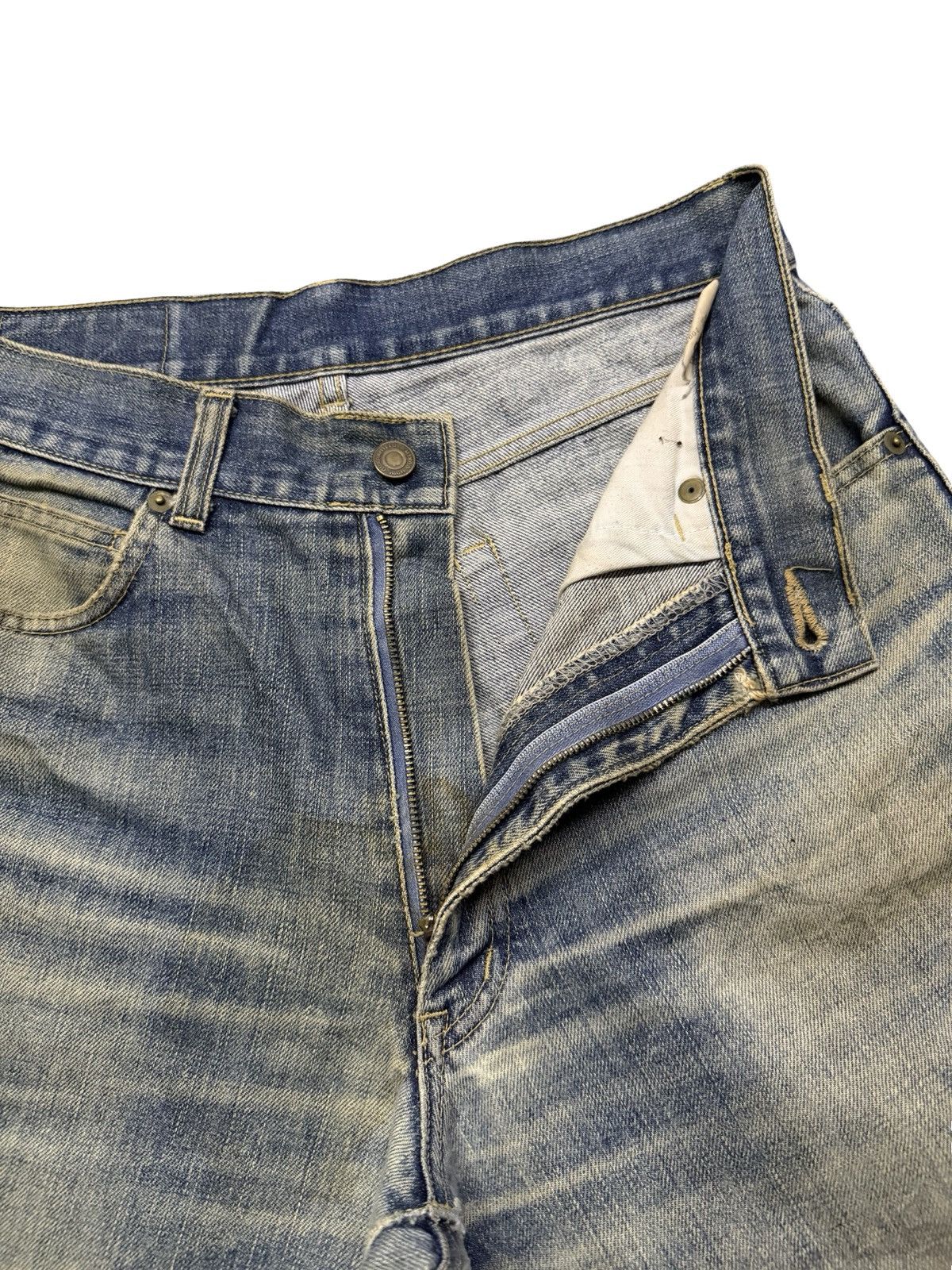 Japanese Brand Vintage 90s Halley Stone Japanese Denim Jeans |Fade Wash W30 Size US 30 / EU 46 - 7 Thumbnail