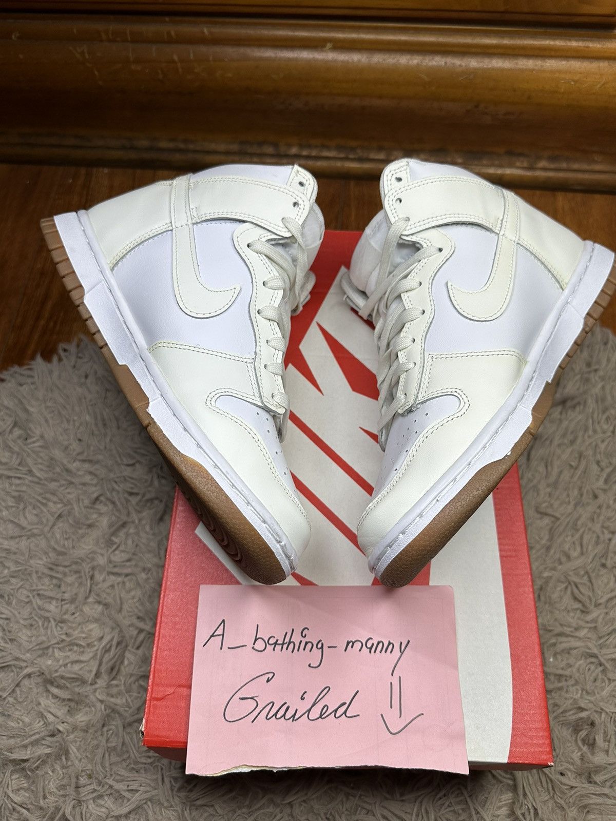 Nike Women’s Nike Dunk High “ Sail Gum” ( size 7 ) Size US 7 / IT 37 - 3 Thumbnail