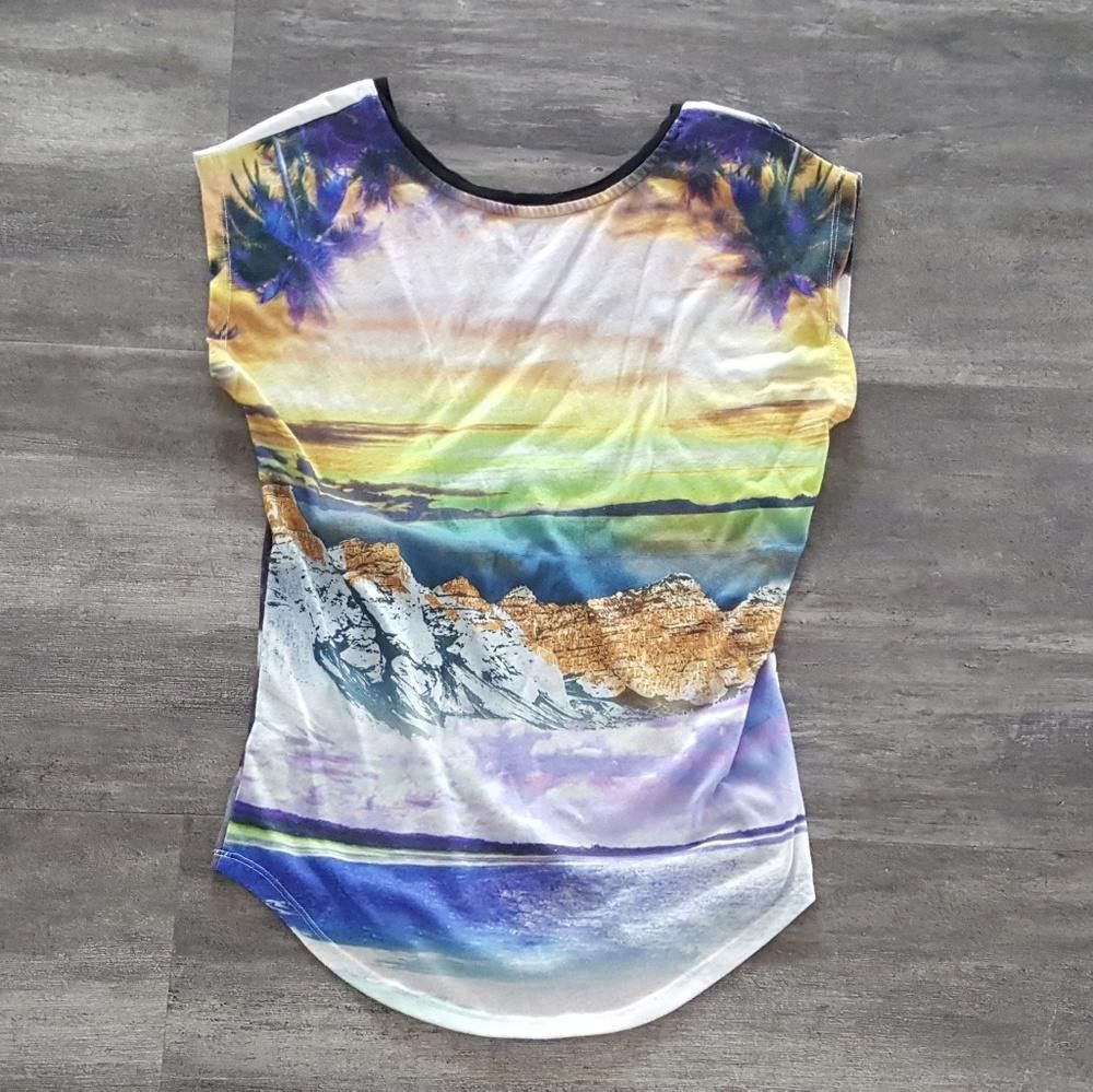 Express White Black Express Short Sleeve Size XS / US 0-2 / IT 36-38 - 2 Thumbnail
