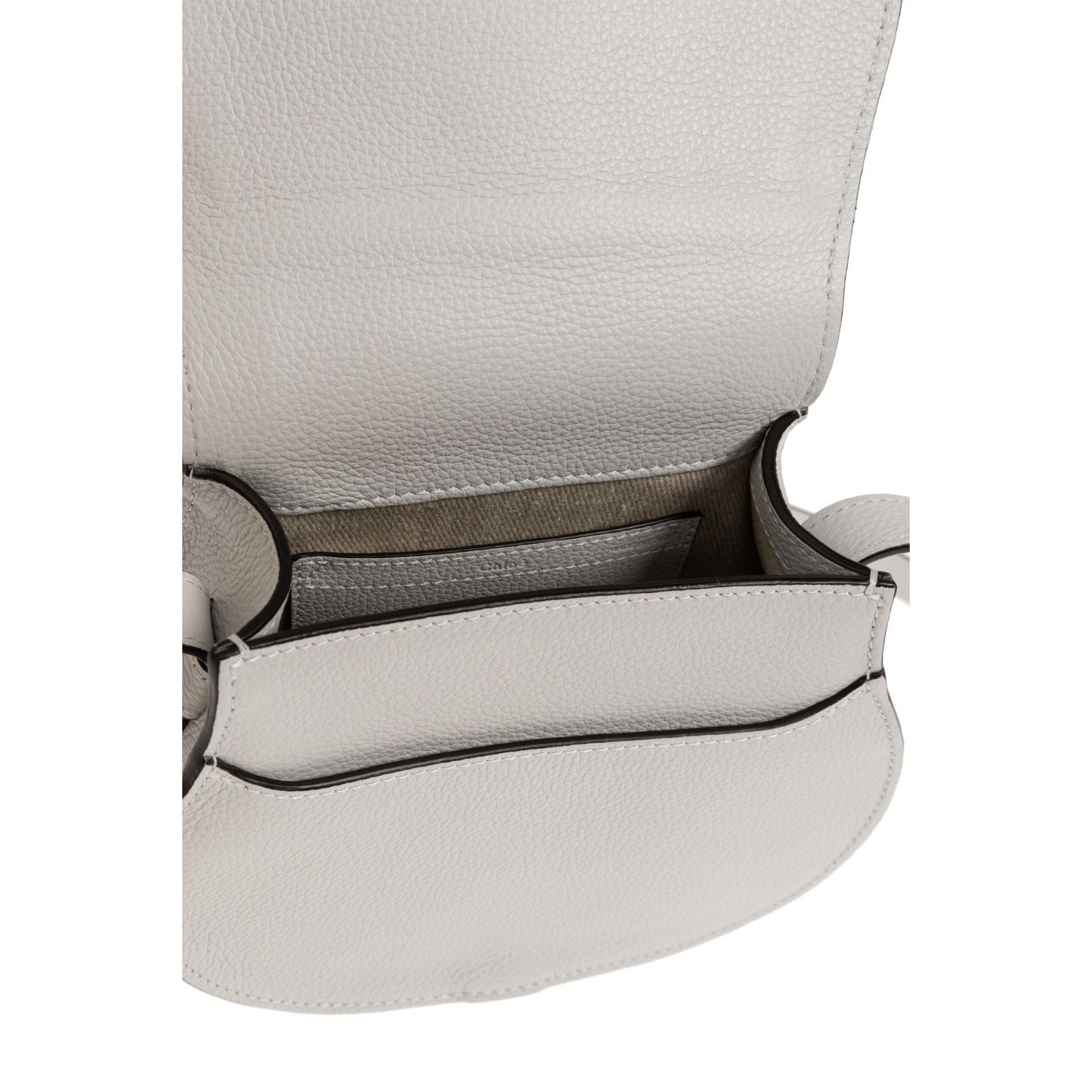 Chloe Chloe Small Gray Grained Leather Shoulder Bag New & Authent Size ONE SIZE - 4 Thumbnail