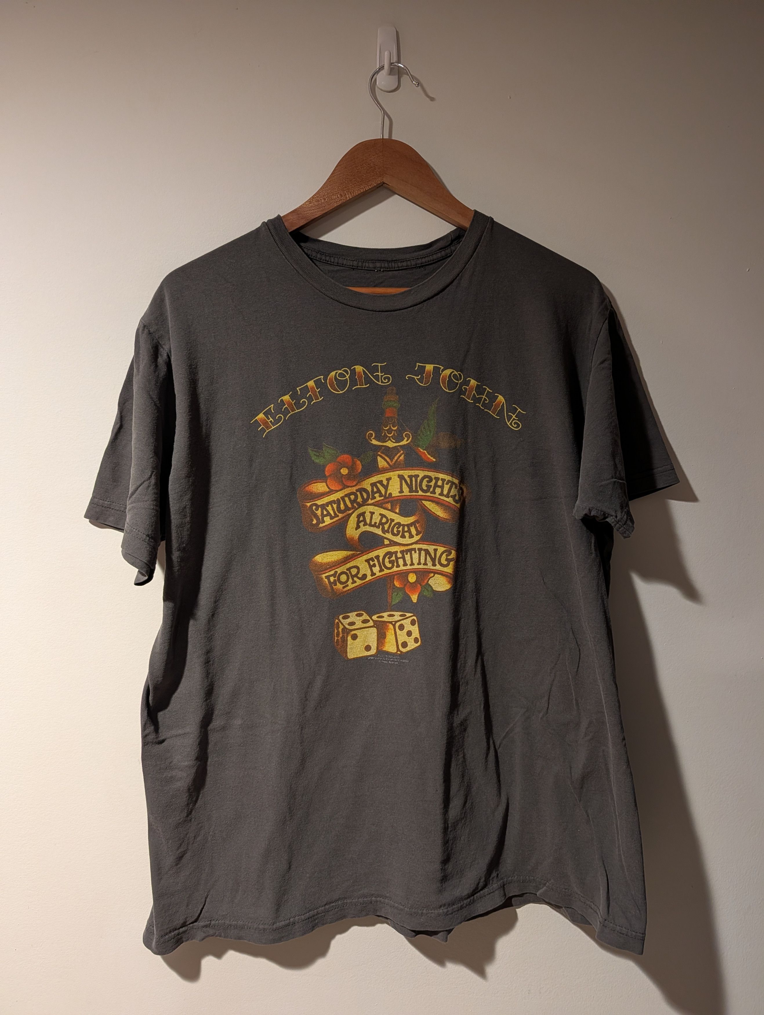Band Tees Vintage 2007 Elton John Saturday Nights Alright T-Shirt Size US L / EU 52-54 / 3 - 1 Thumbnail