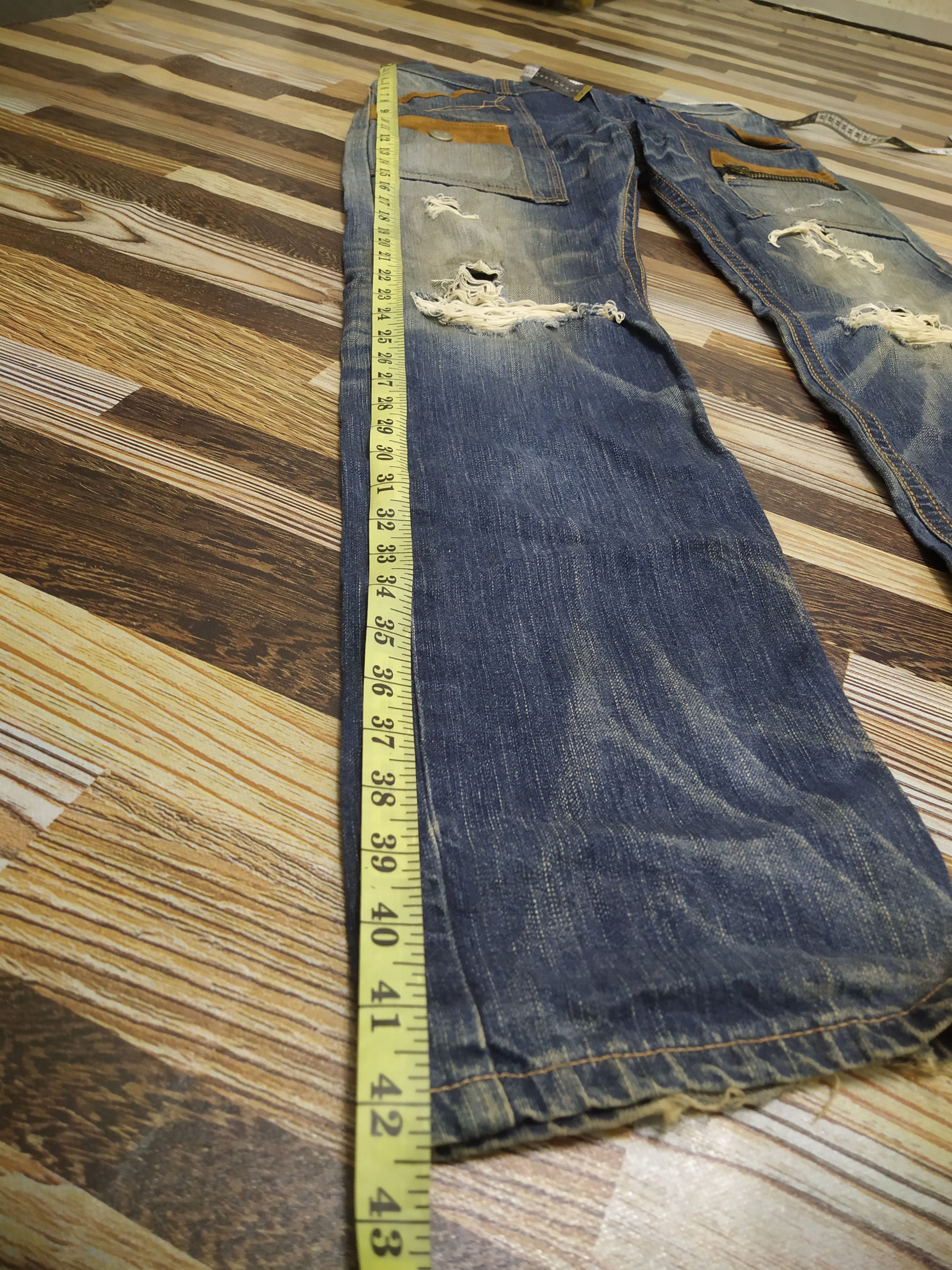 Edwin EDWIN XV "Exclusive Vintage" Distressed Wester Jeans Size US 31 - 15 Thumbnail