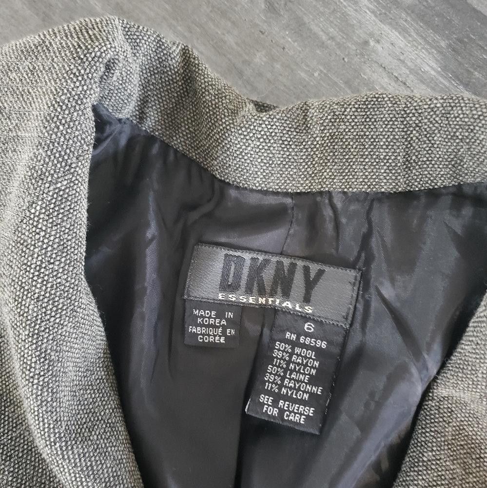 DKNY Grey DKNY Dressy Flared Business Blazer Size M / US 6-8 / IT 42-44 - 4 Thumbnail