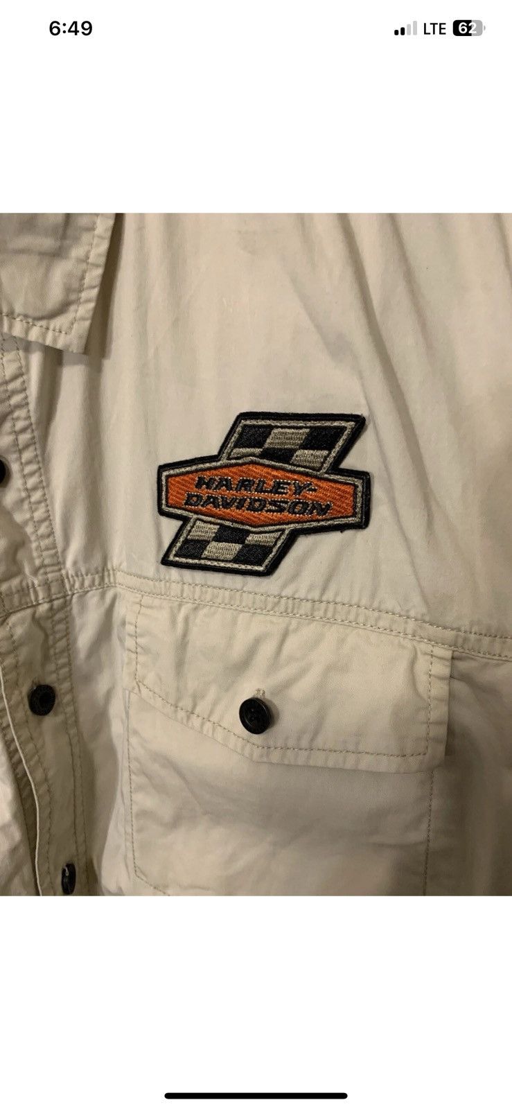 Harley Davidson Harley Davidson mens sz XL button shirt mechanic shirt Size US XL / EU 56 / 4 - 5 Thumbnail