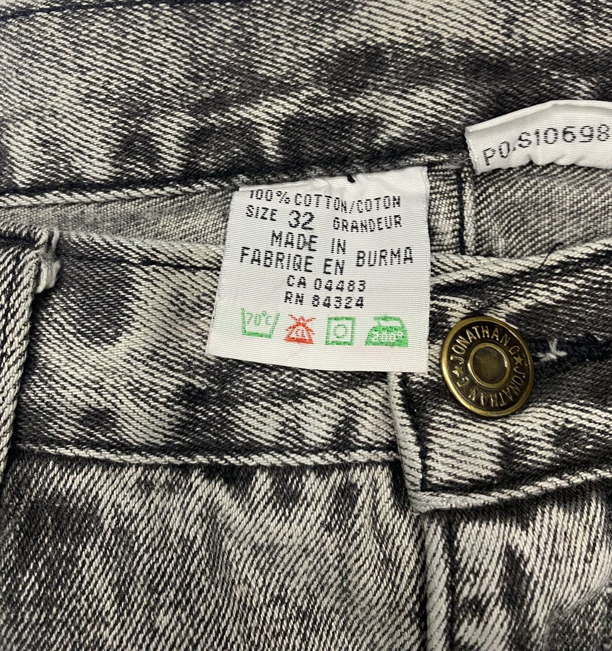 Japanese Brand × Vintage Crazy Faded Grey Y2K 2000’s Jonathan G Crazy Baggy Jeans 32 Size US 32 / EU 48 - 4 Thumbnail